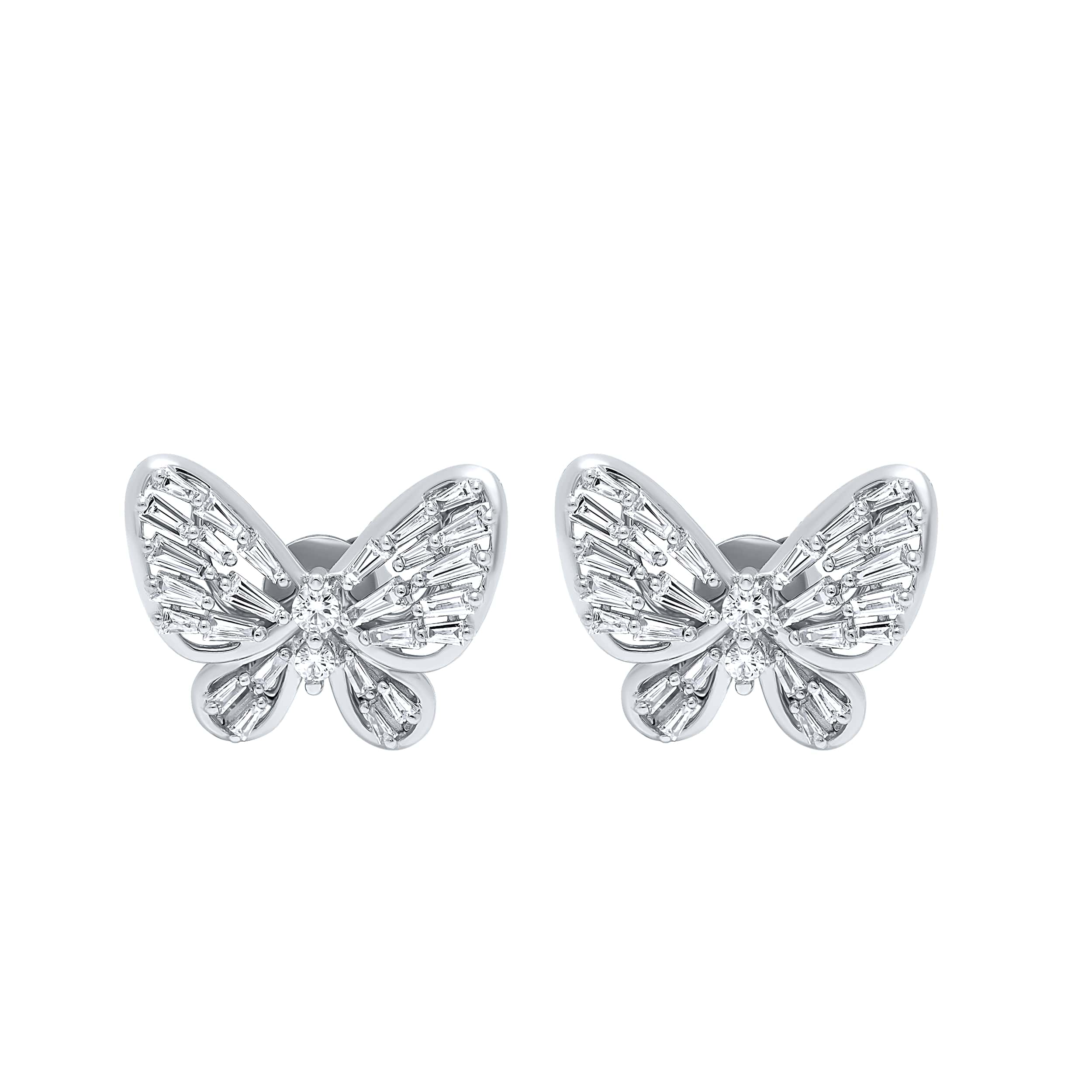 Refined Elegance 18K Diamond Earring "Dolce Mondo" in White Gold