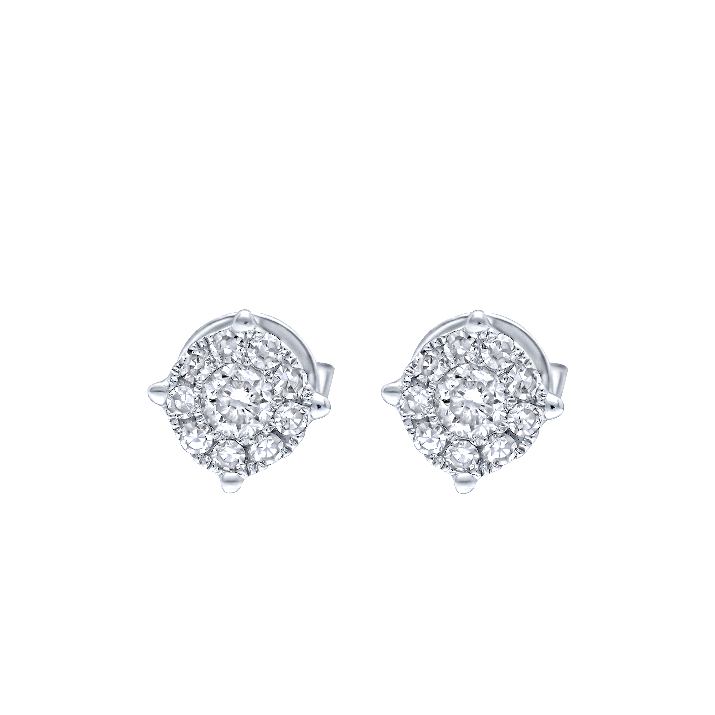 Elegant Sophistication 18K Diamond Earrings