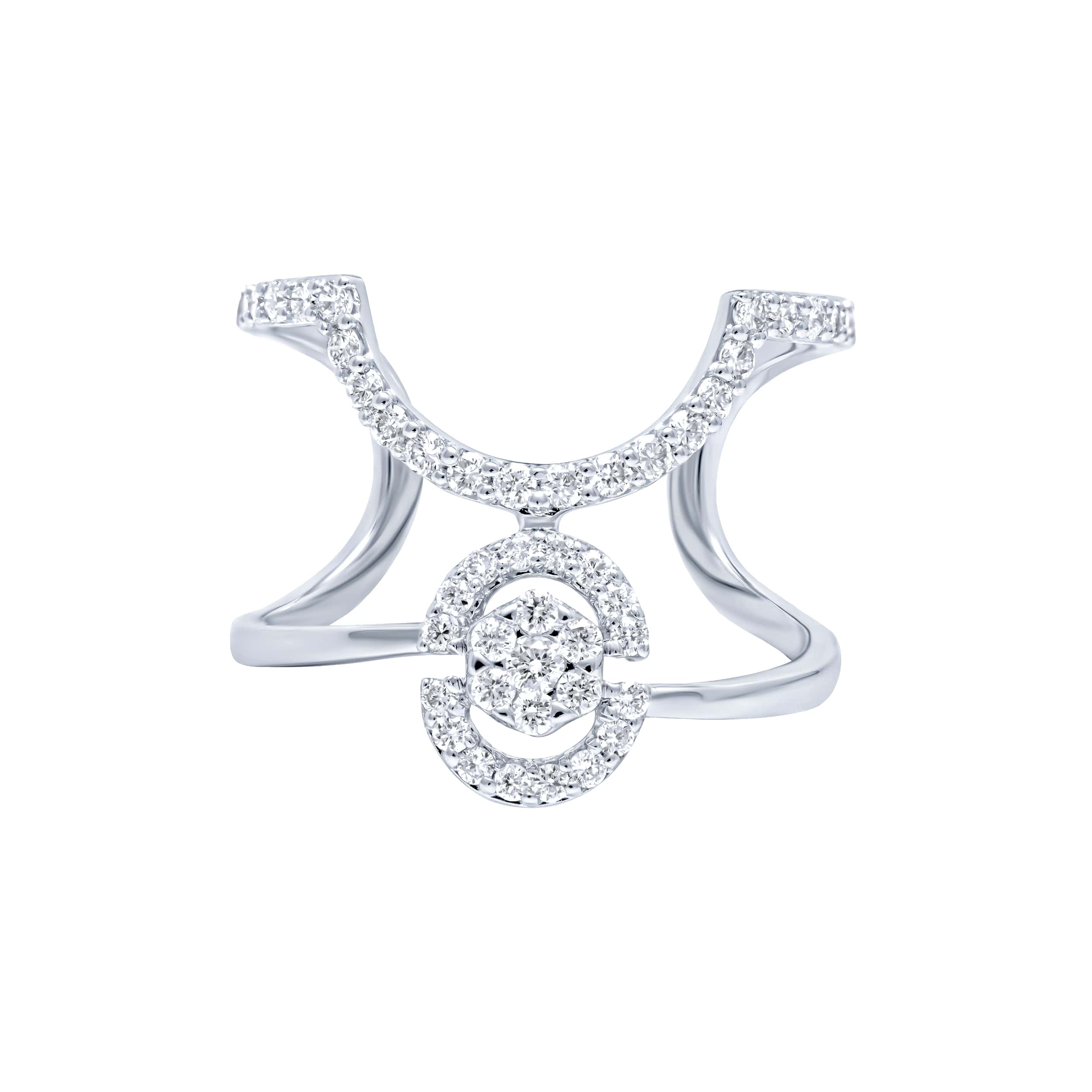 Luxurious 18K Diamond Ring in Rose Gold