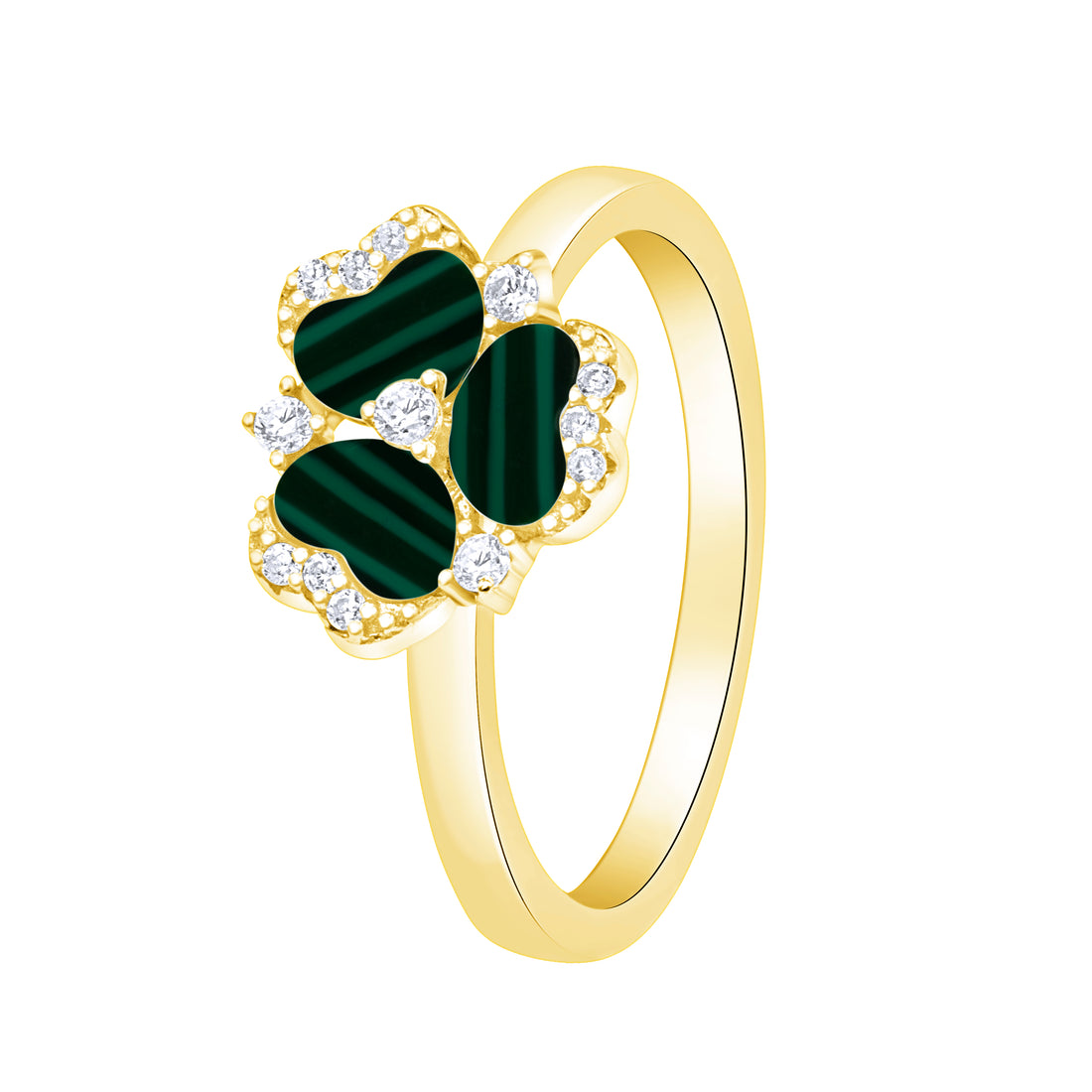 Violet Green Gold Color Ring