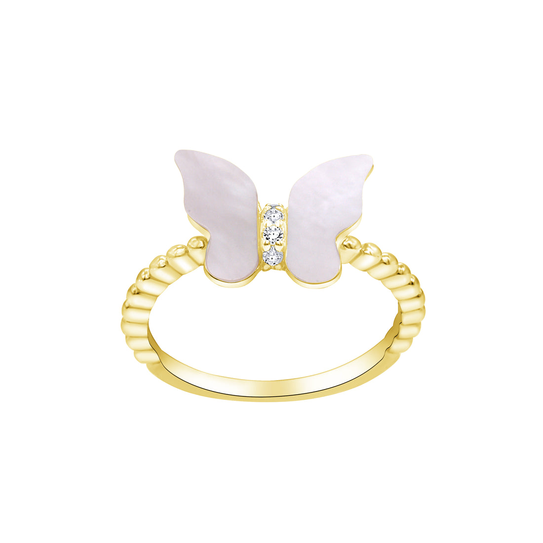 Luna Shell Gold Color Ring