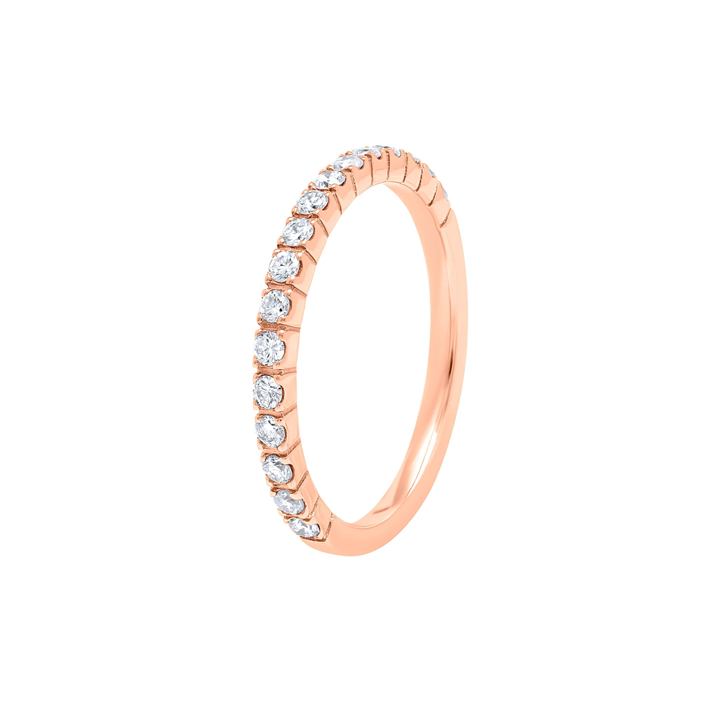 Exquisite 18K Diamond Ring "Dolce Mondo" in Luxurious Rose Gold
