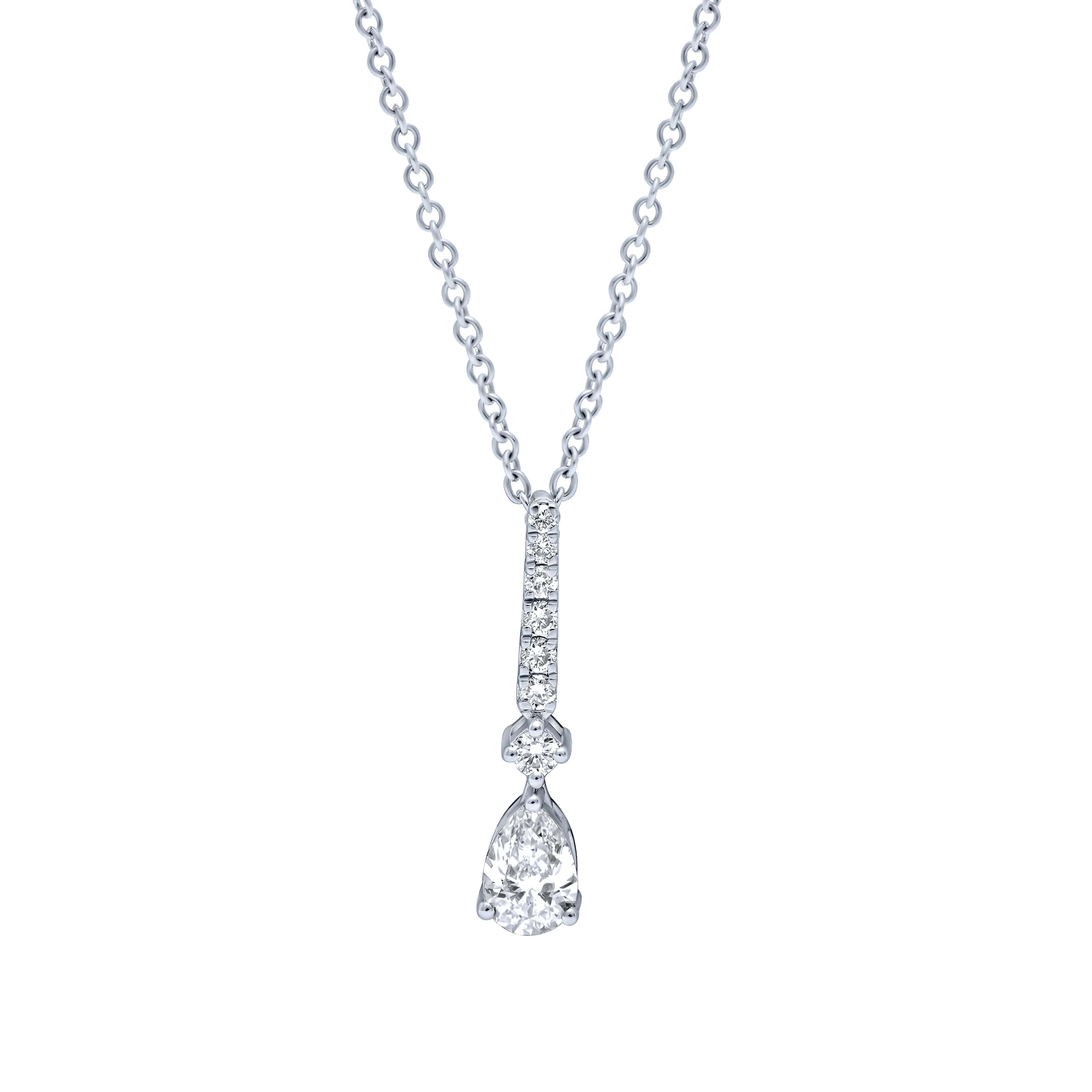 Sophisticated Glamour 18K Diamond Pendant