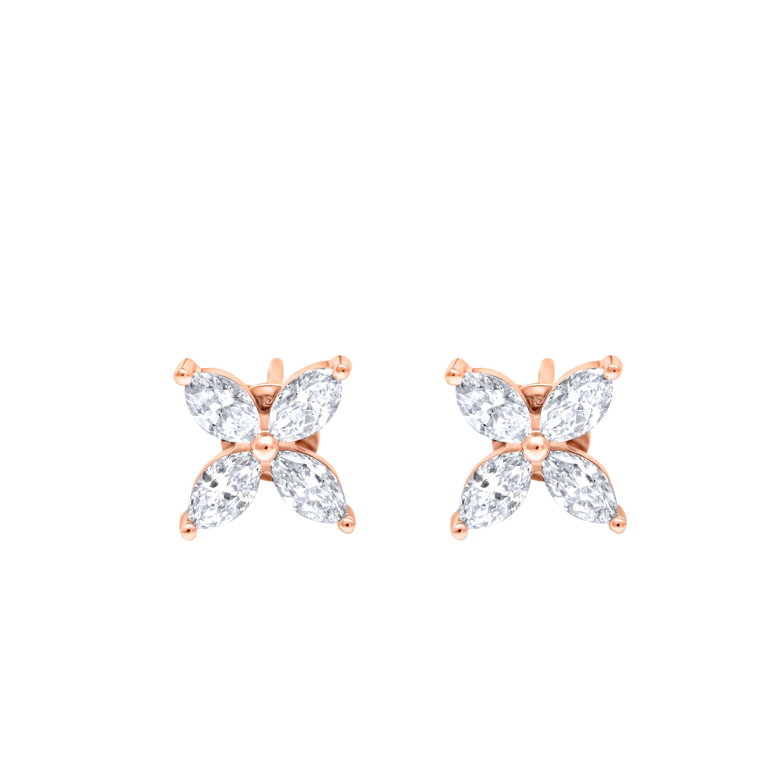 Sophisticated Splendor 18K Diamond Earrings, epitome of radiant luxury