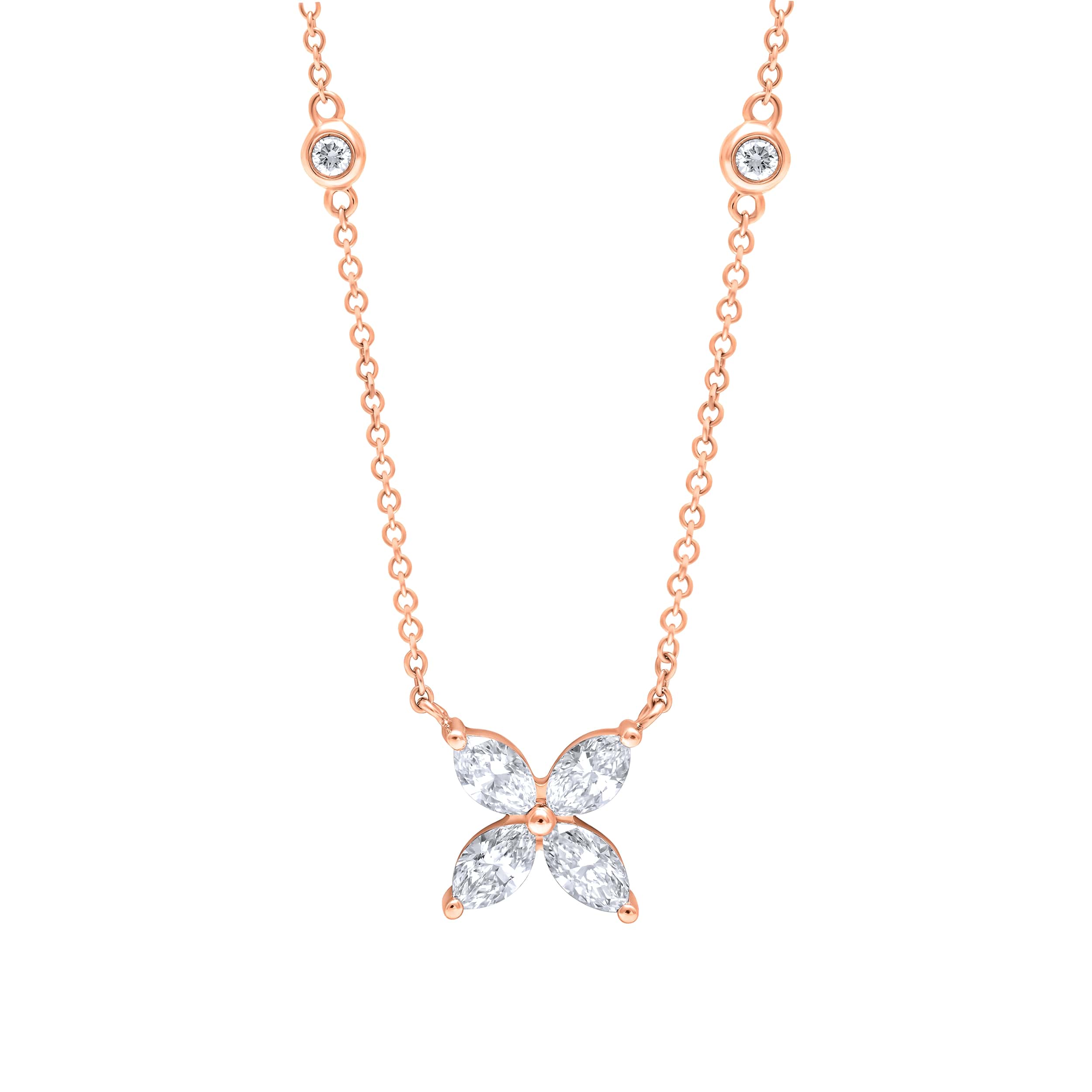 Luxurious Brilliance 18K Diamond Necklace, showcasing timeless charm