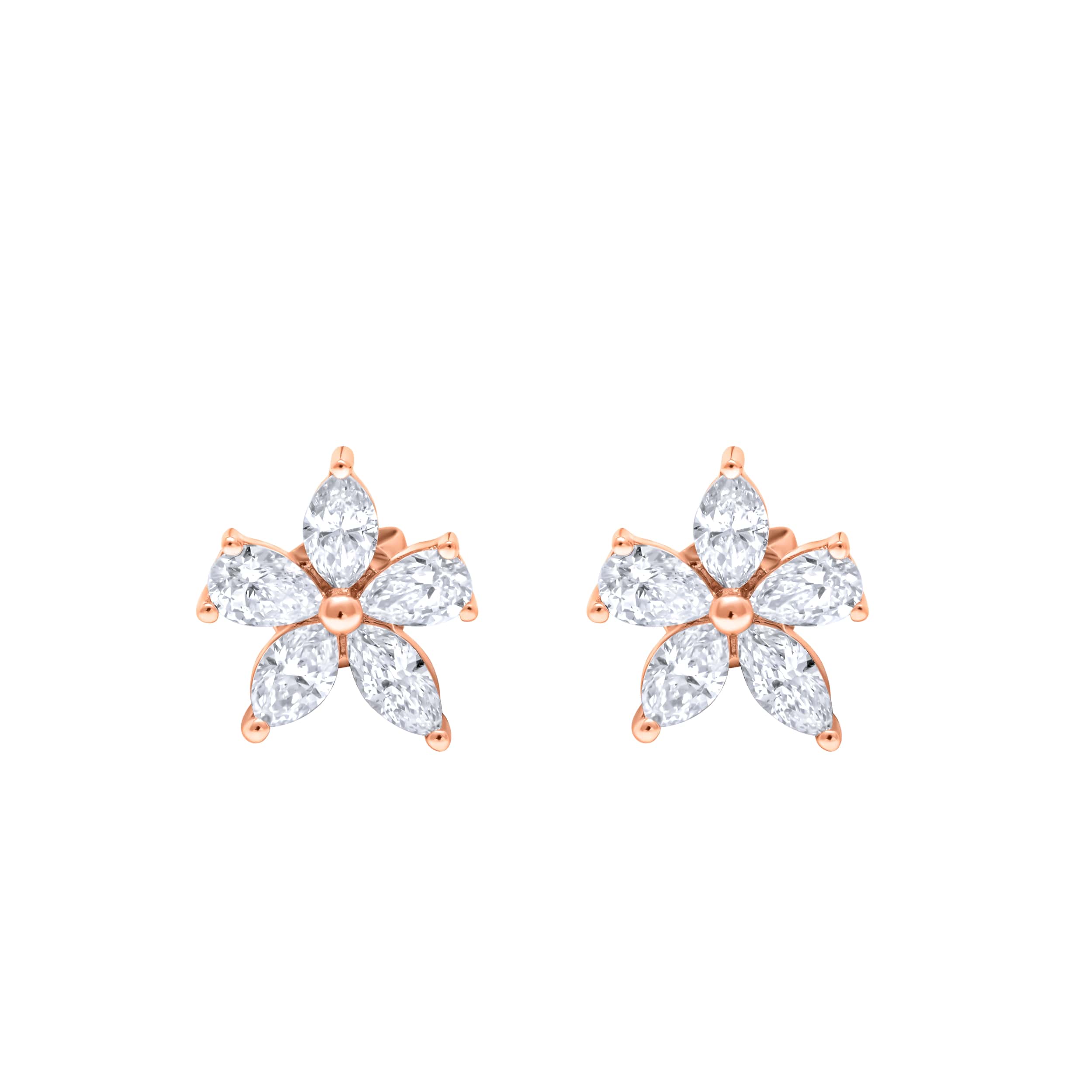 Timeless 18K Diamond Earrings, embodying classic sophistication