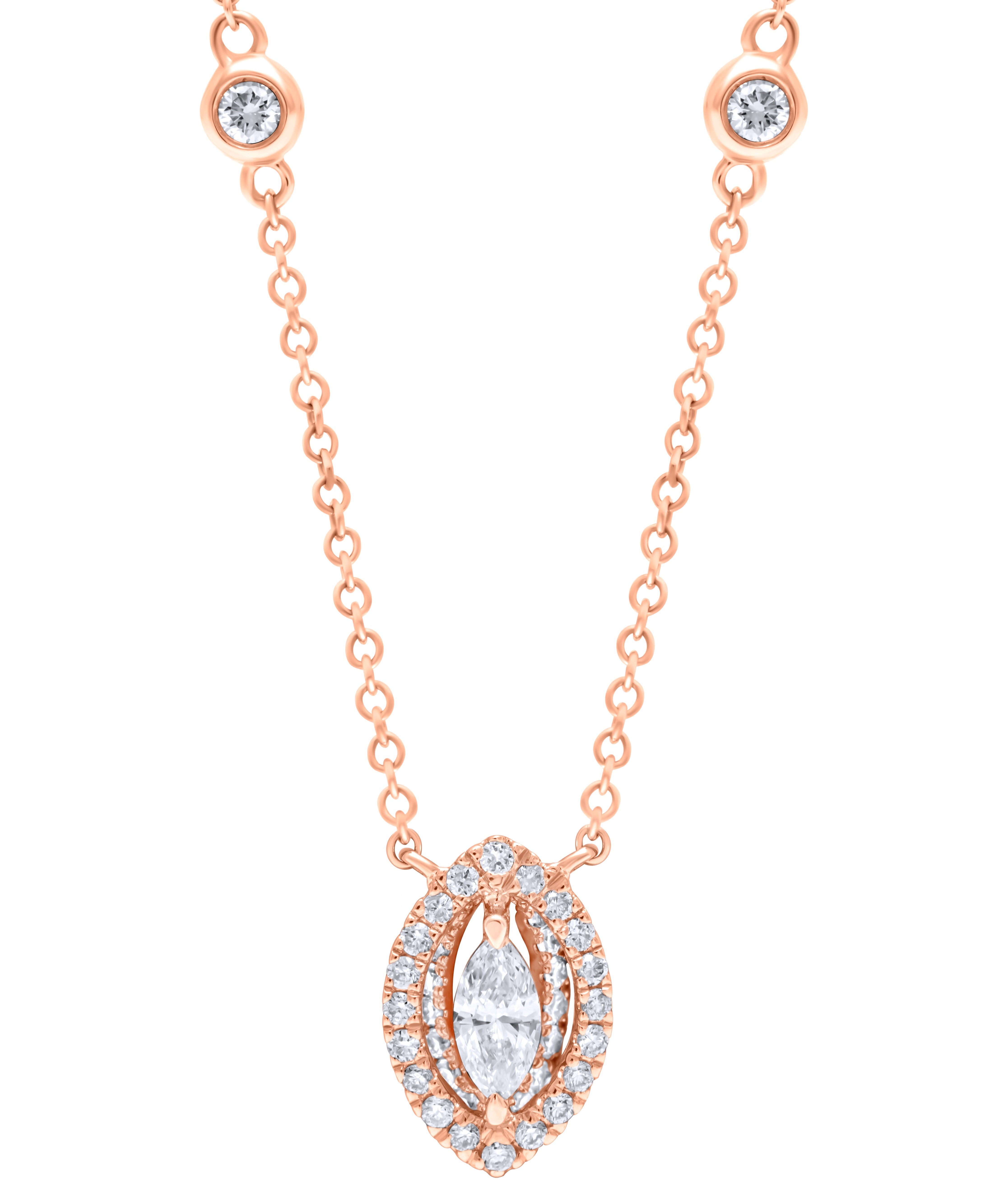 Refined Prestige 18K Diamond Necklace, showcasing timeless elegance