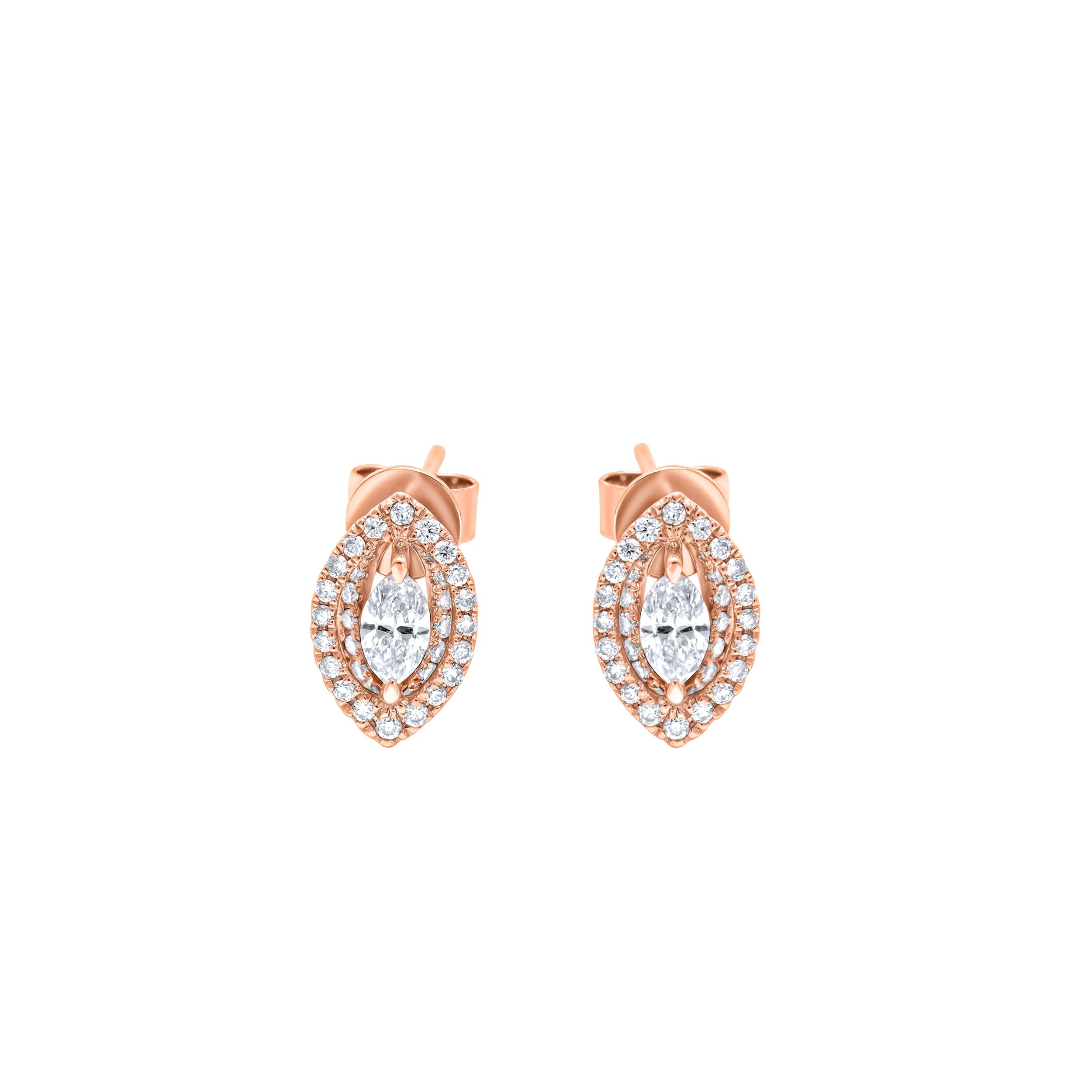 Timeless Grace 18K Diamond Earrings, showcasing exquisite beauty