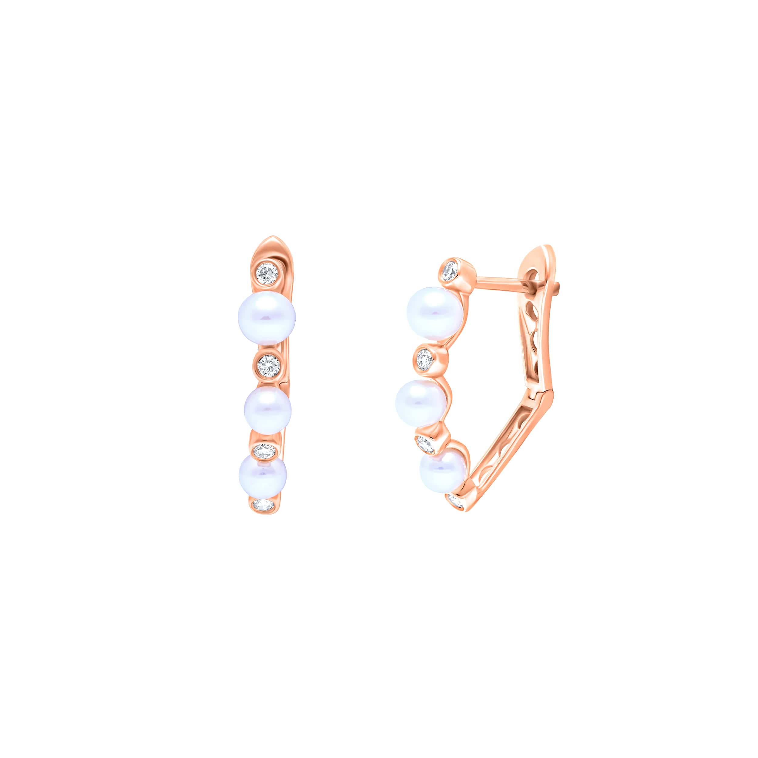 Classic Allure 18K Diamond Earrings, epitome of elegant sophistication