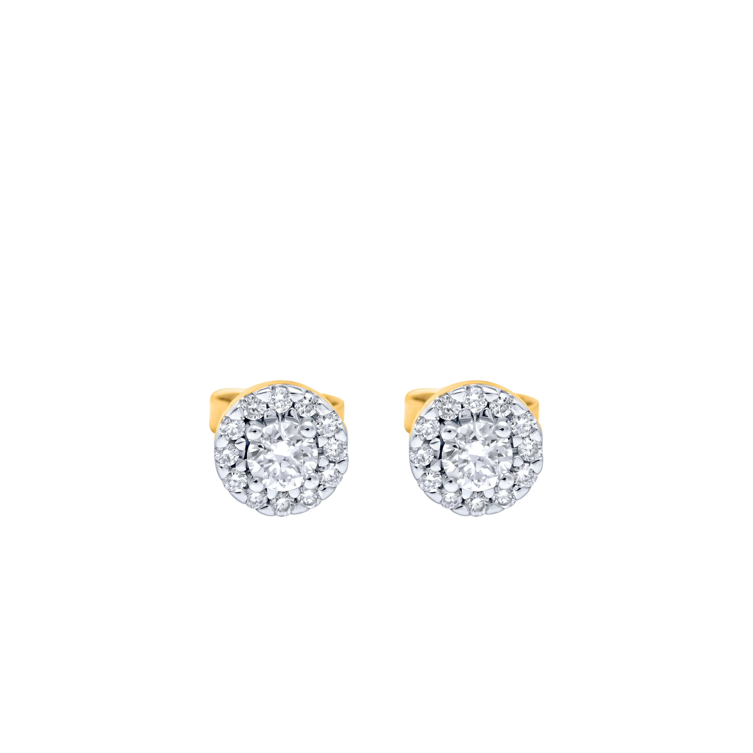 Opulent Elegance 18K Diamond Earrings, showcasing radiant beauty