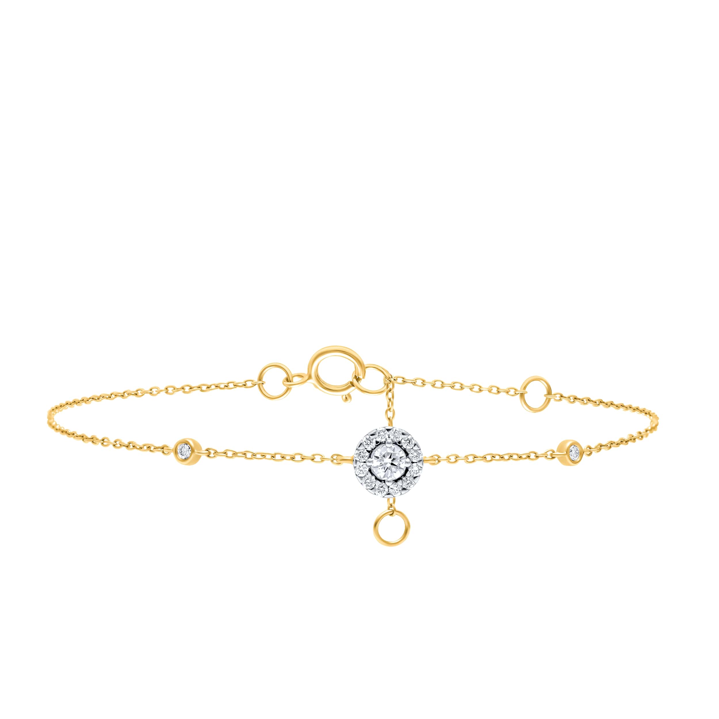 Classic Beauty 18K Diamond Bracelet "Dolce Mondo" in Yellow Gold