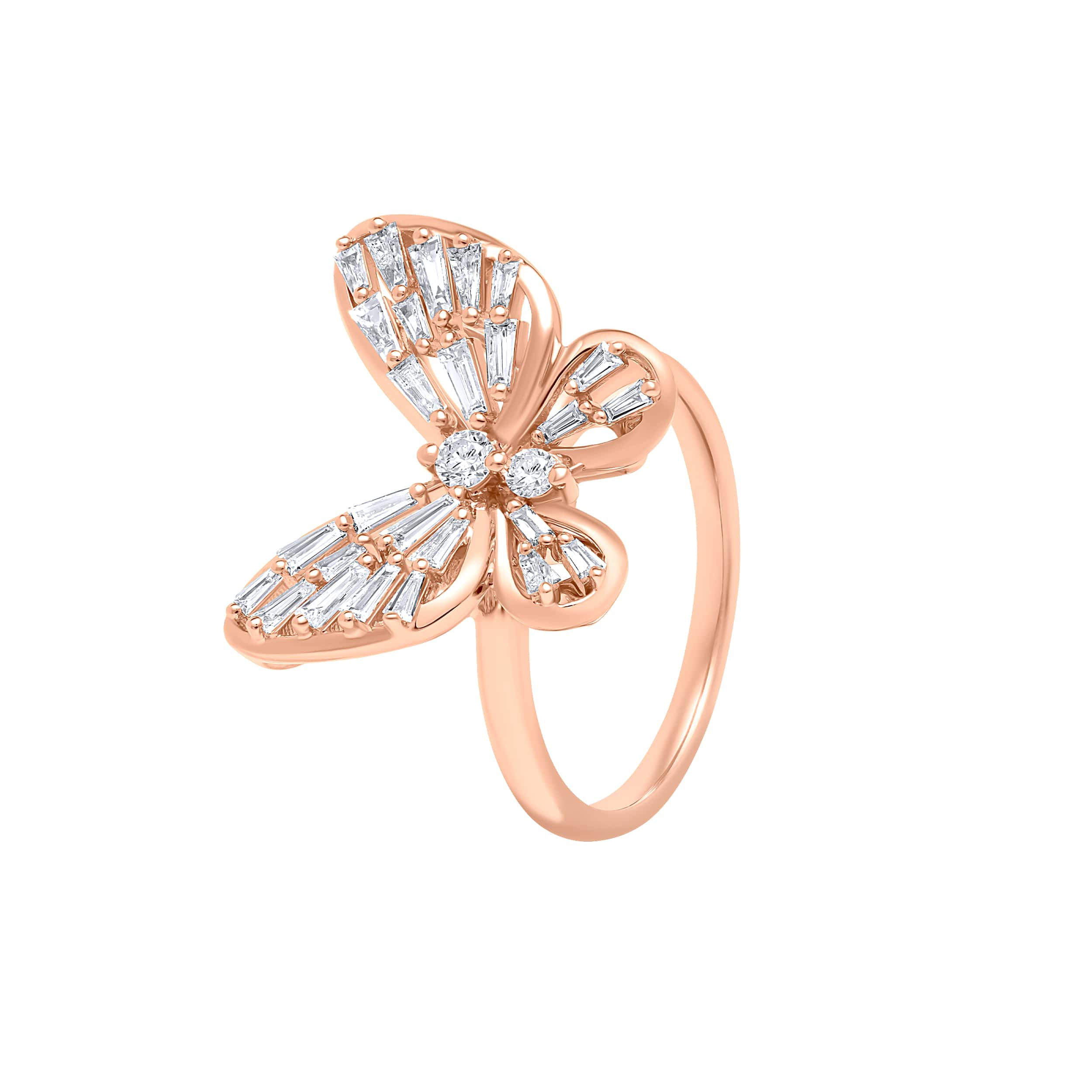 Timeless Beauty 18K Diamond Ring "Dolce Mondo" in Refined Rose Gold