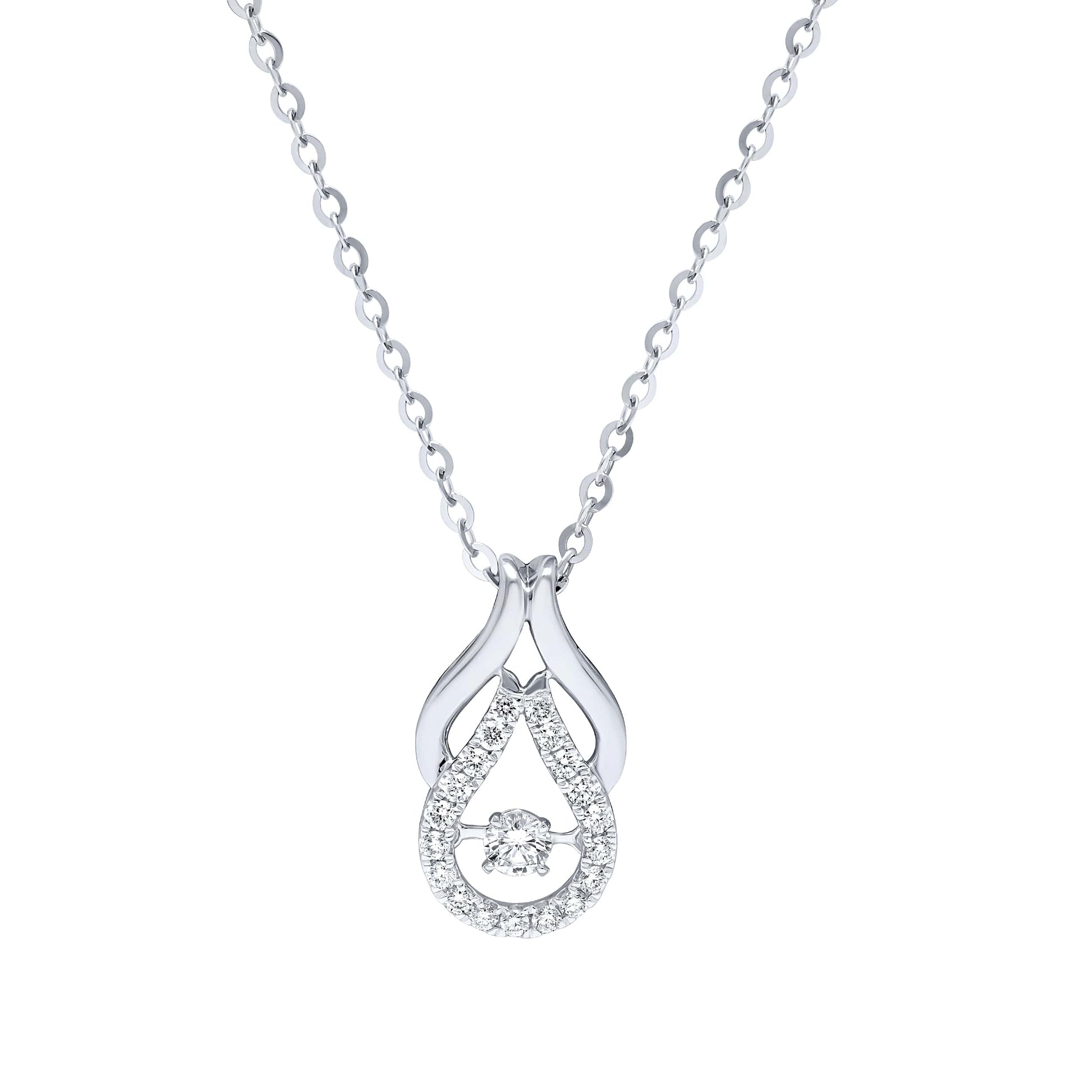 Elegant 18K Diamond Pendant