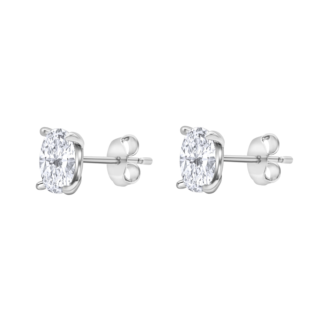 Zirconia Silver Color Earrings