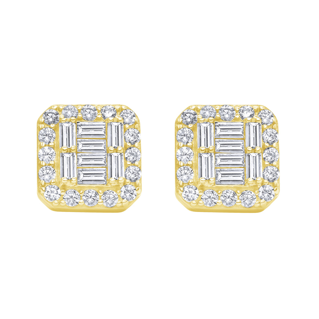 Zirconia Gold Color Earrings