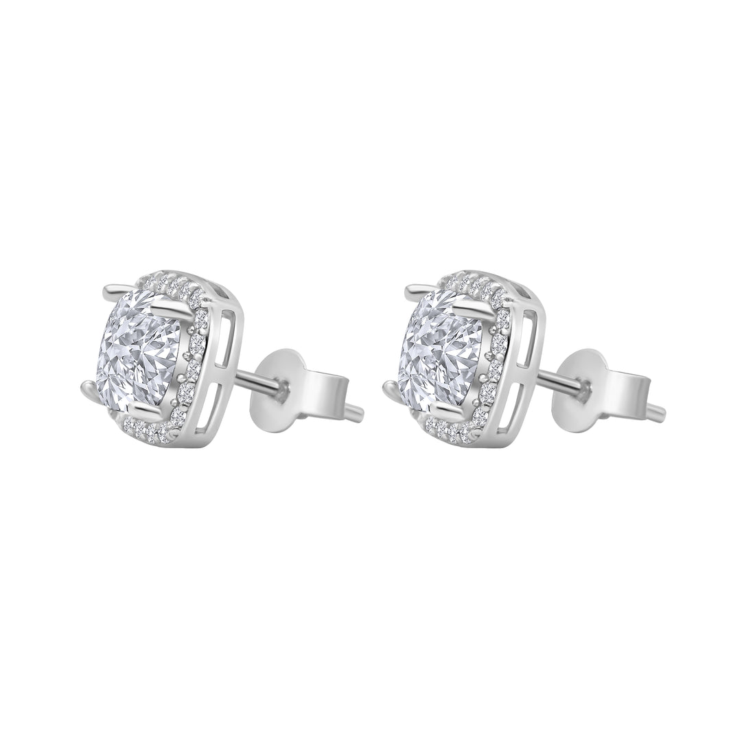 Zirconia Silver Color Earrings