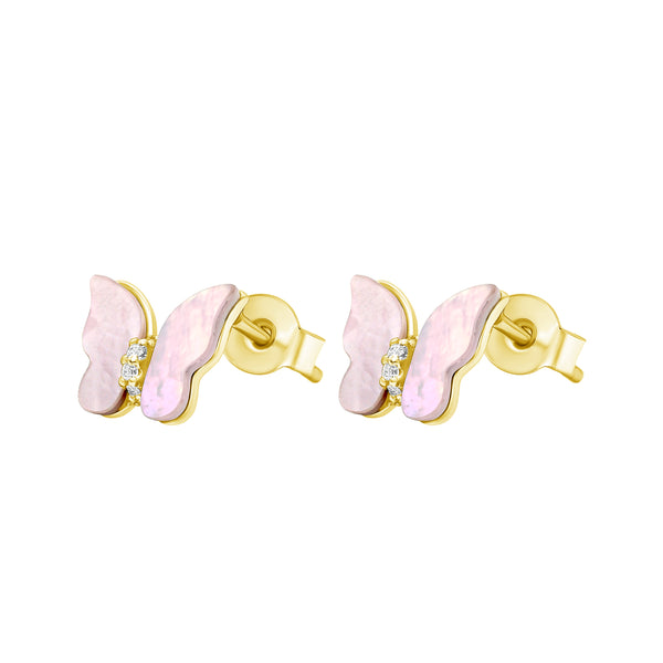 Luna Shell Gold Color Earrings