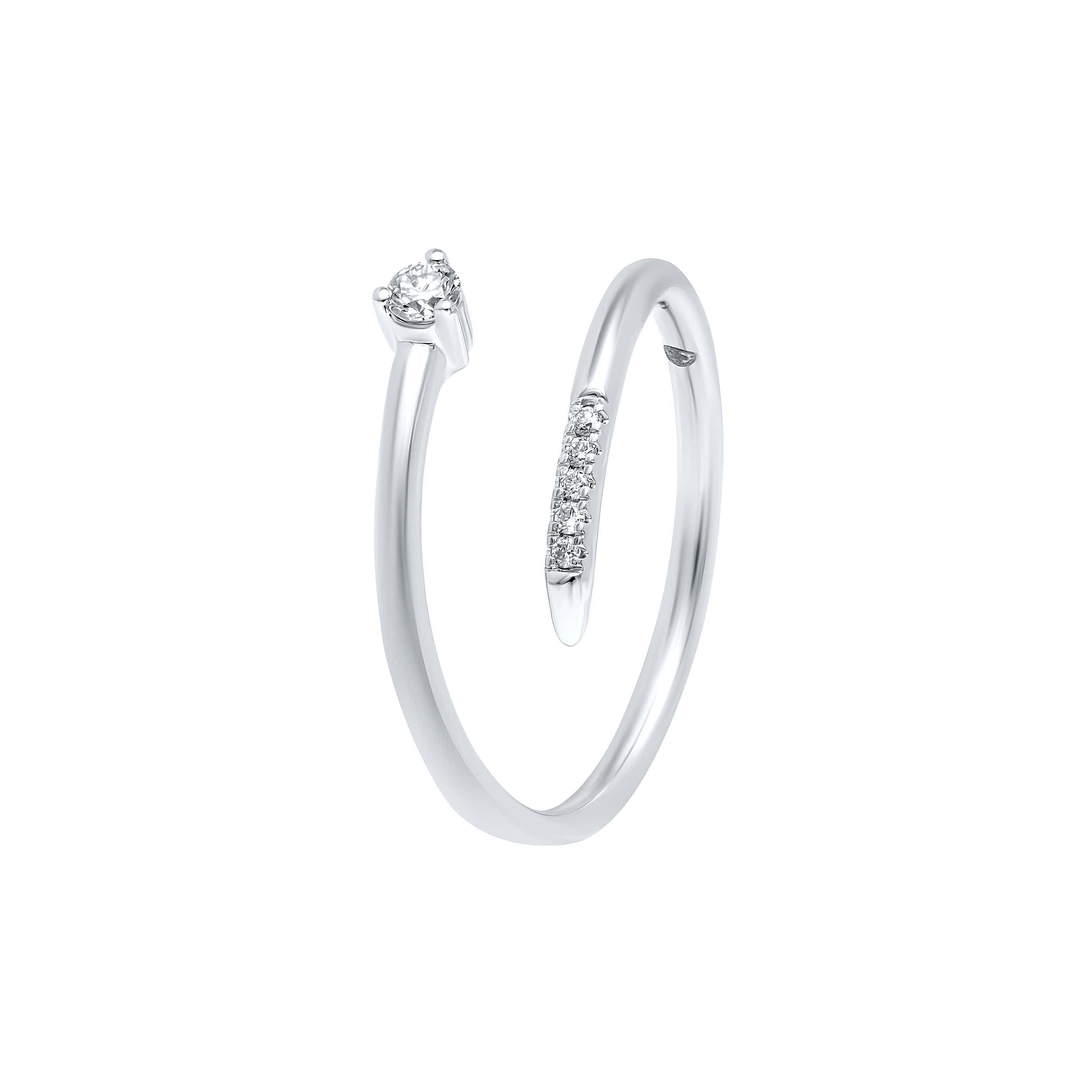 Subtle Refinement 18K White Gold Dia Ring