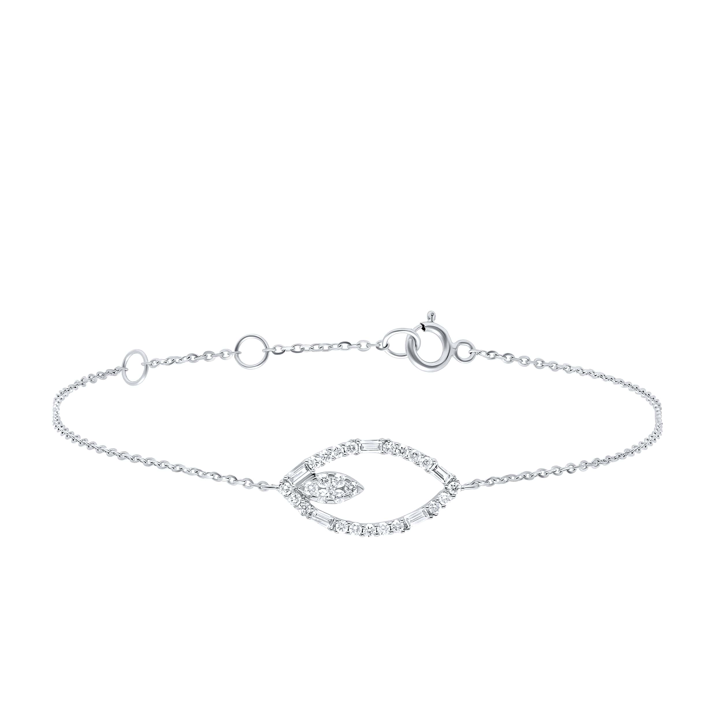 Subtle Elegance DOLCE MONDO 18K Diamond Bracelet in White Gold