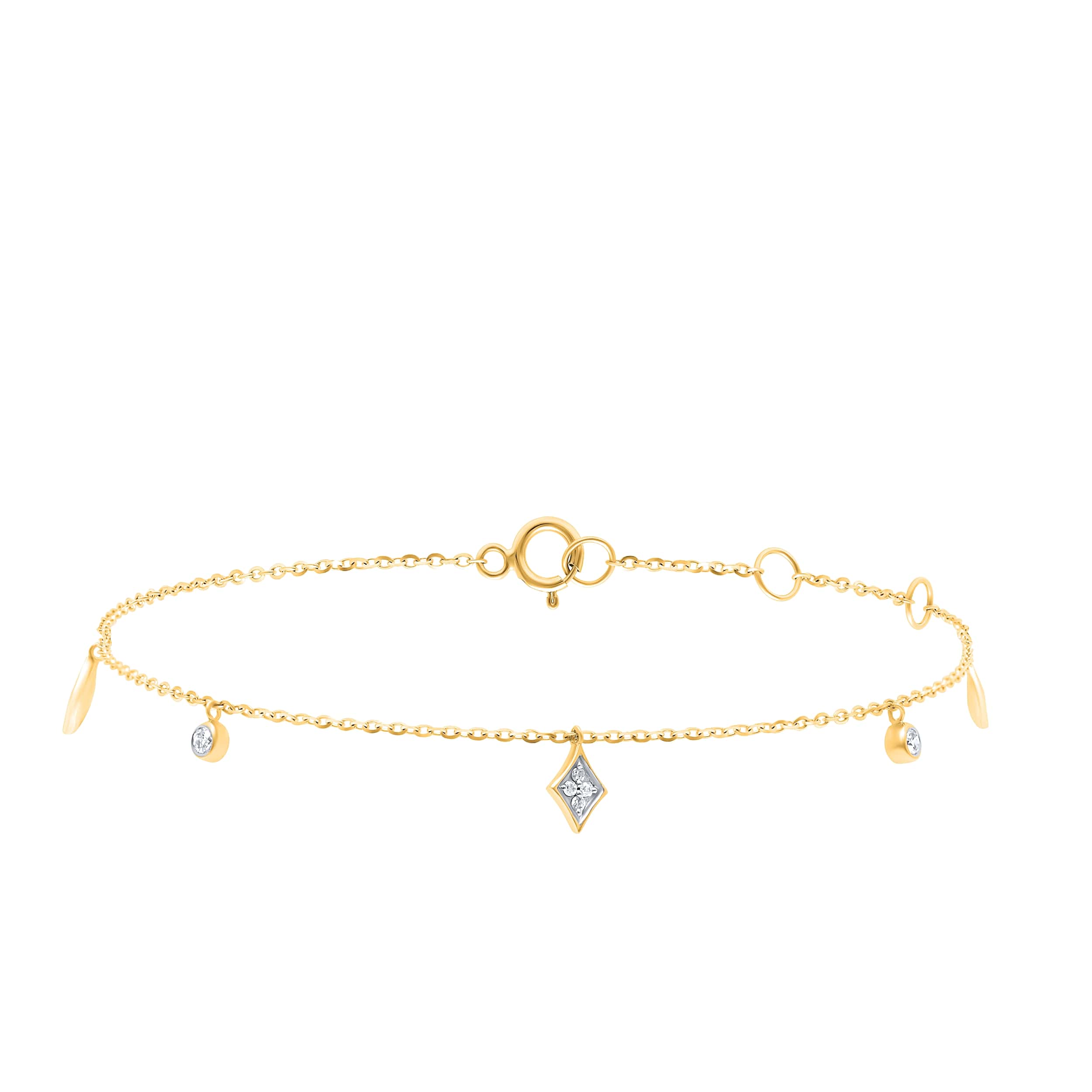 Understated Opulence DOLCE MONDO 18K Diamond Bracelet in Yellow Gold