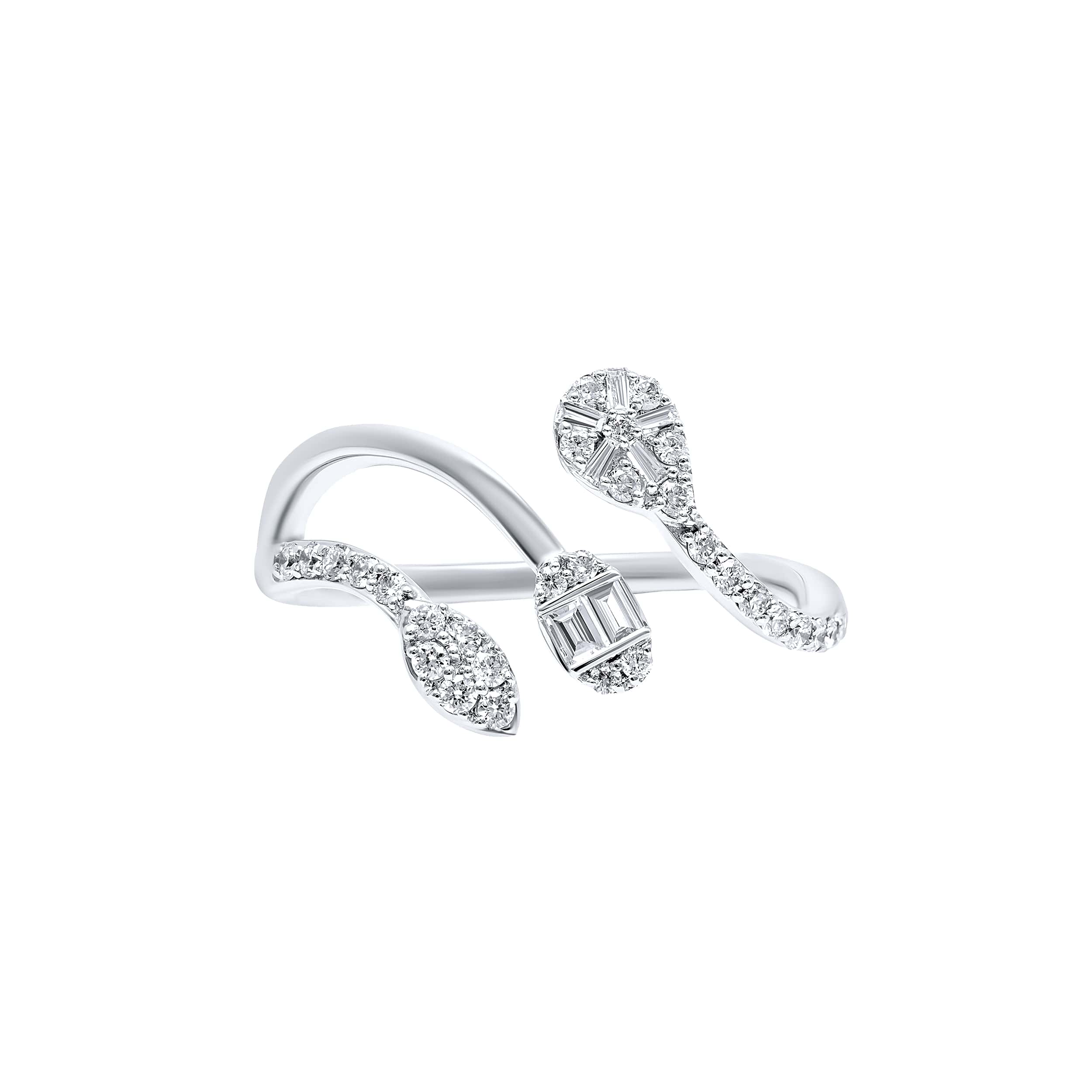 Modern Sophistication 18K White Gold Dia Ring