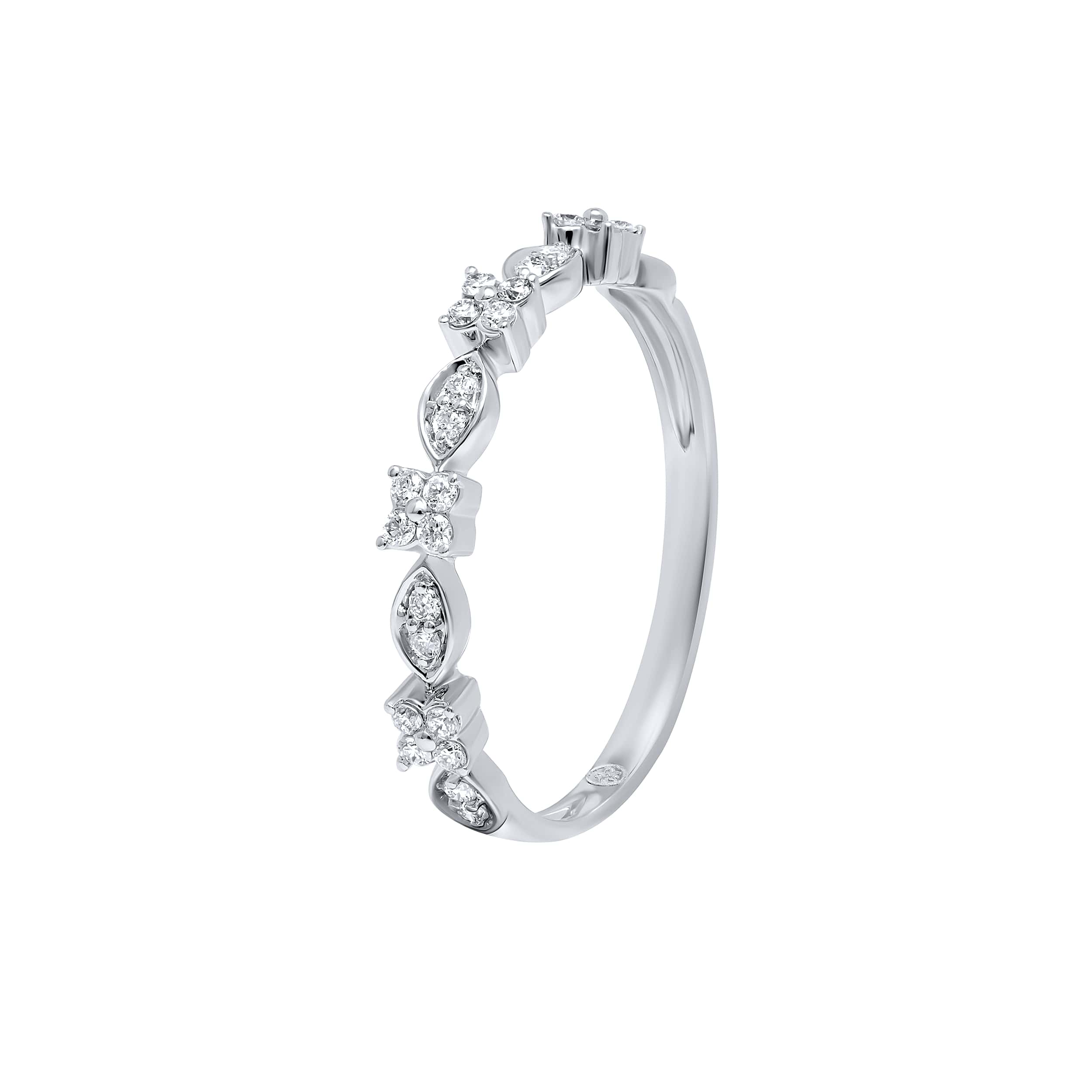 Understated Grace 18K White Gold Dia Ring