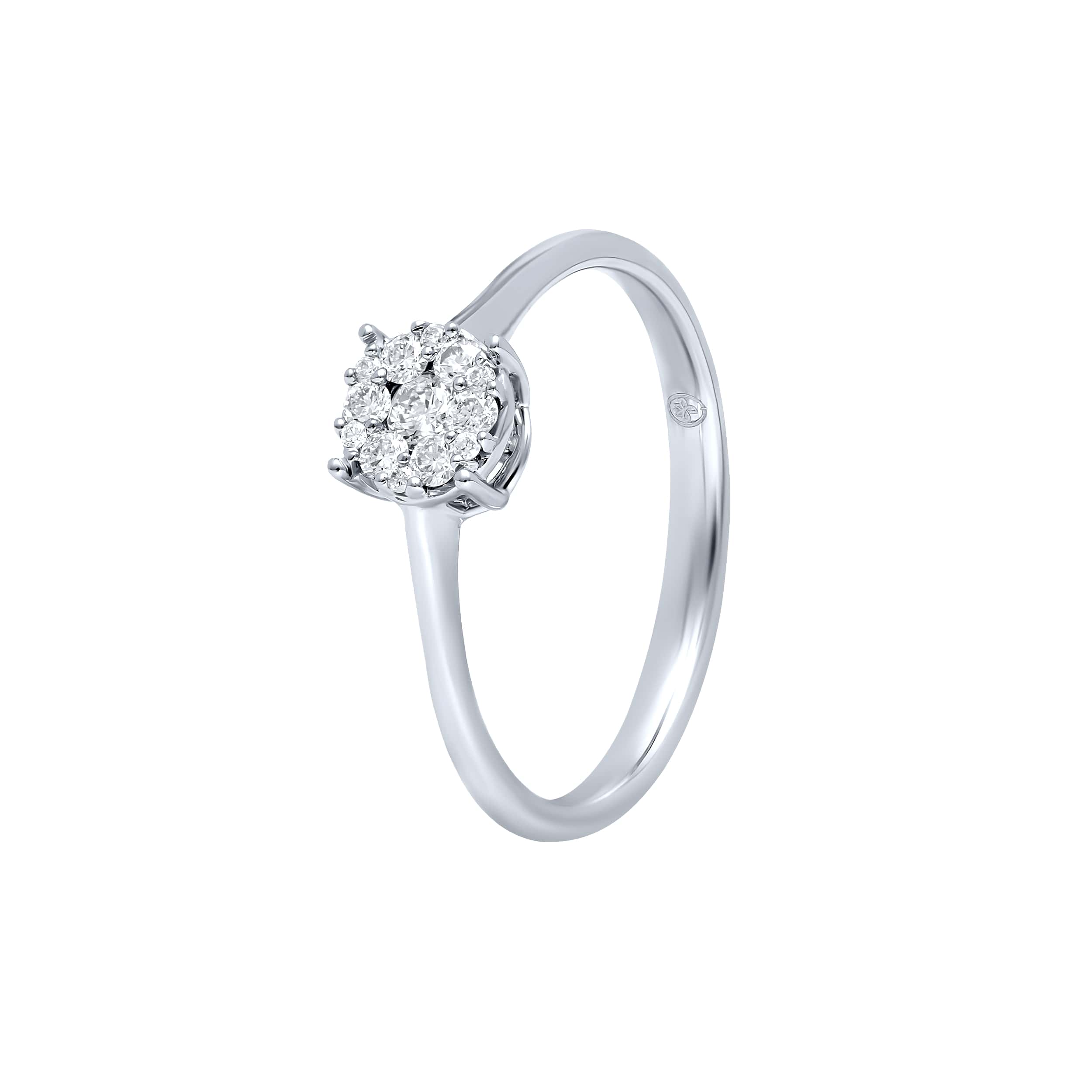 Refined Luxury PAVE 18K Diamond Ring in White Gold