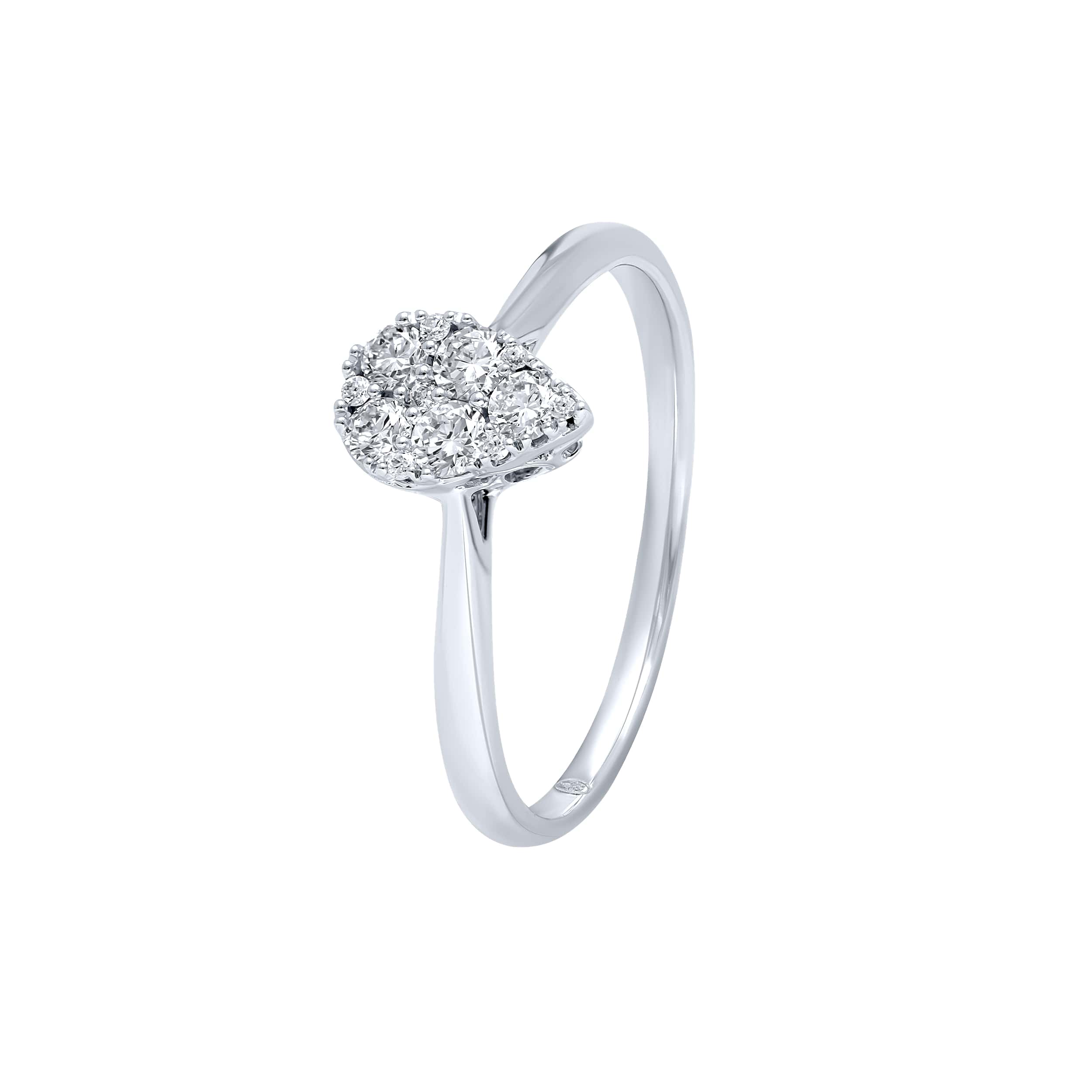 Understated Luxury PAVE 18K Diamond Ring in White Gold