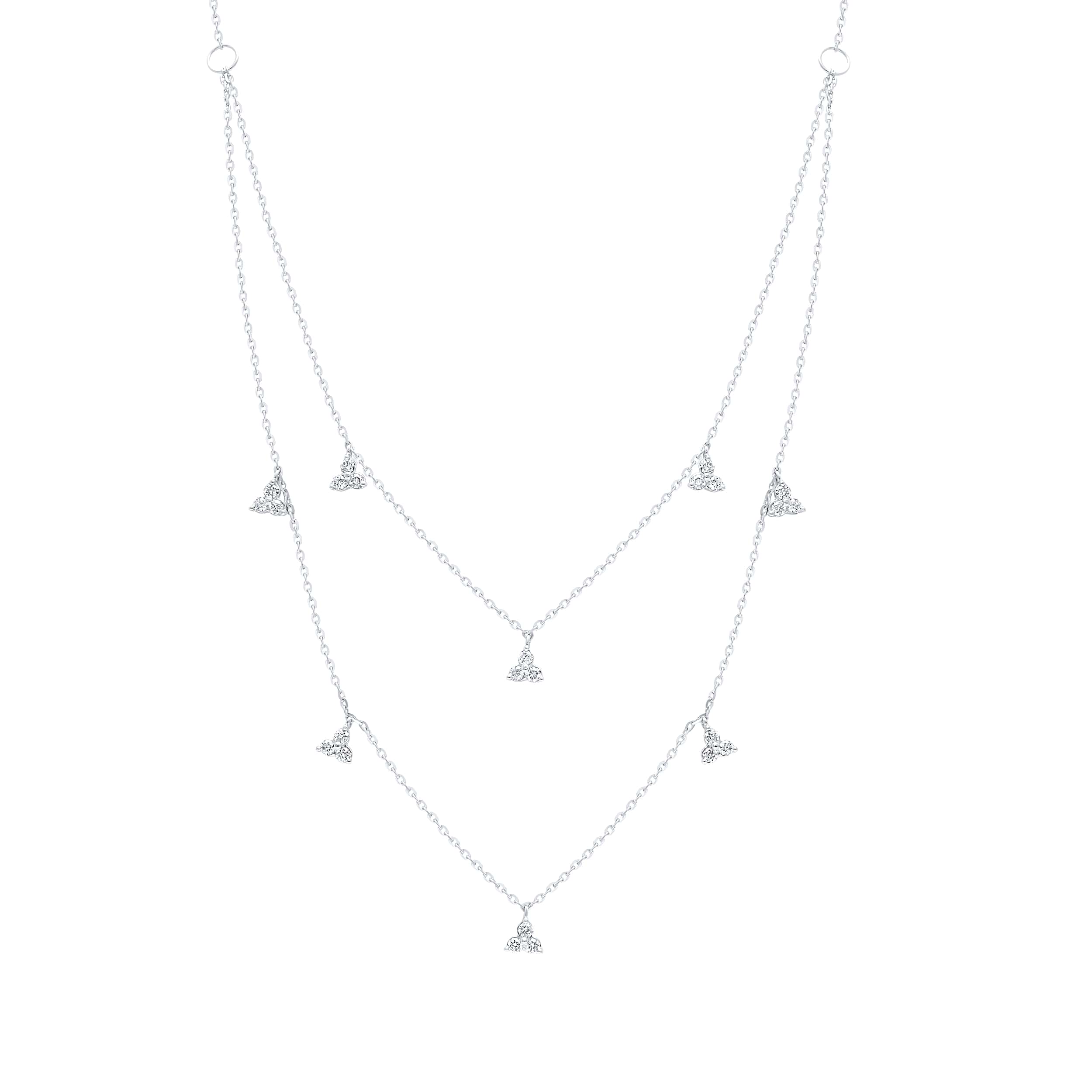 Refined Elegance 18K White Gold Dia Necklace