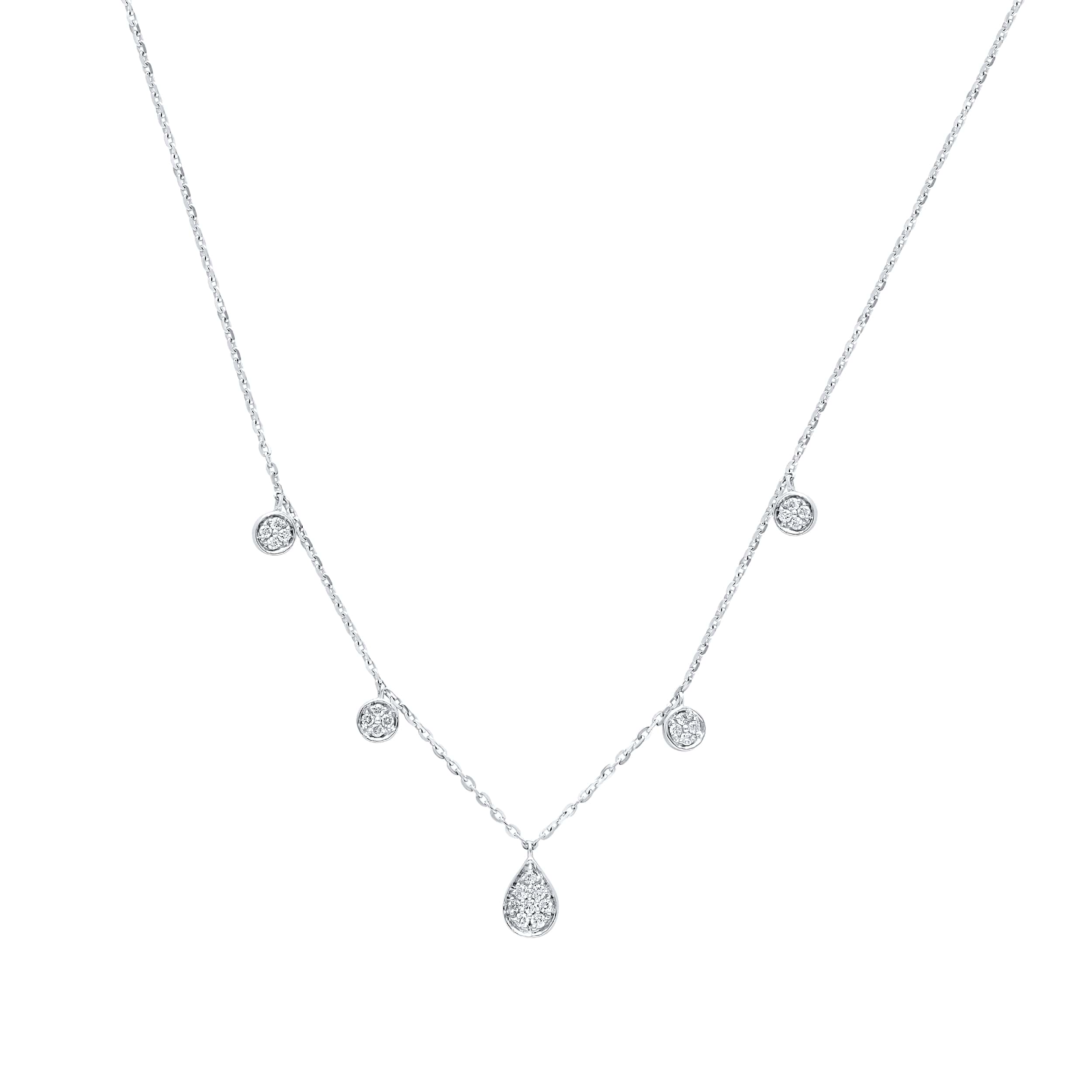 Understated Luxury 18K White Gold Dia Necklace