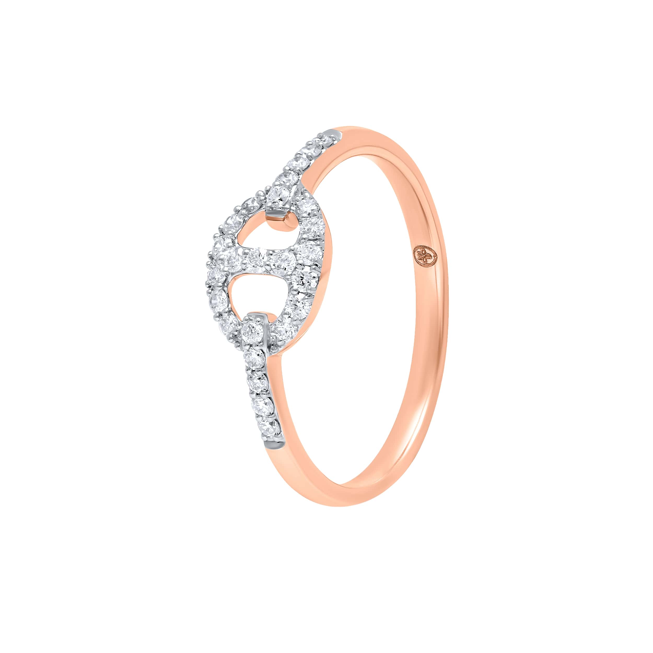 Refined BOND OF LOVE 18K Diamond Ring in Rose Gold