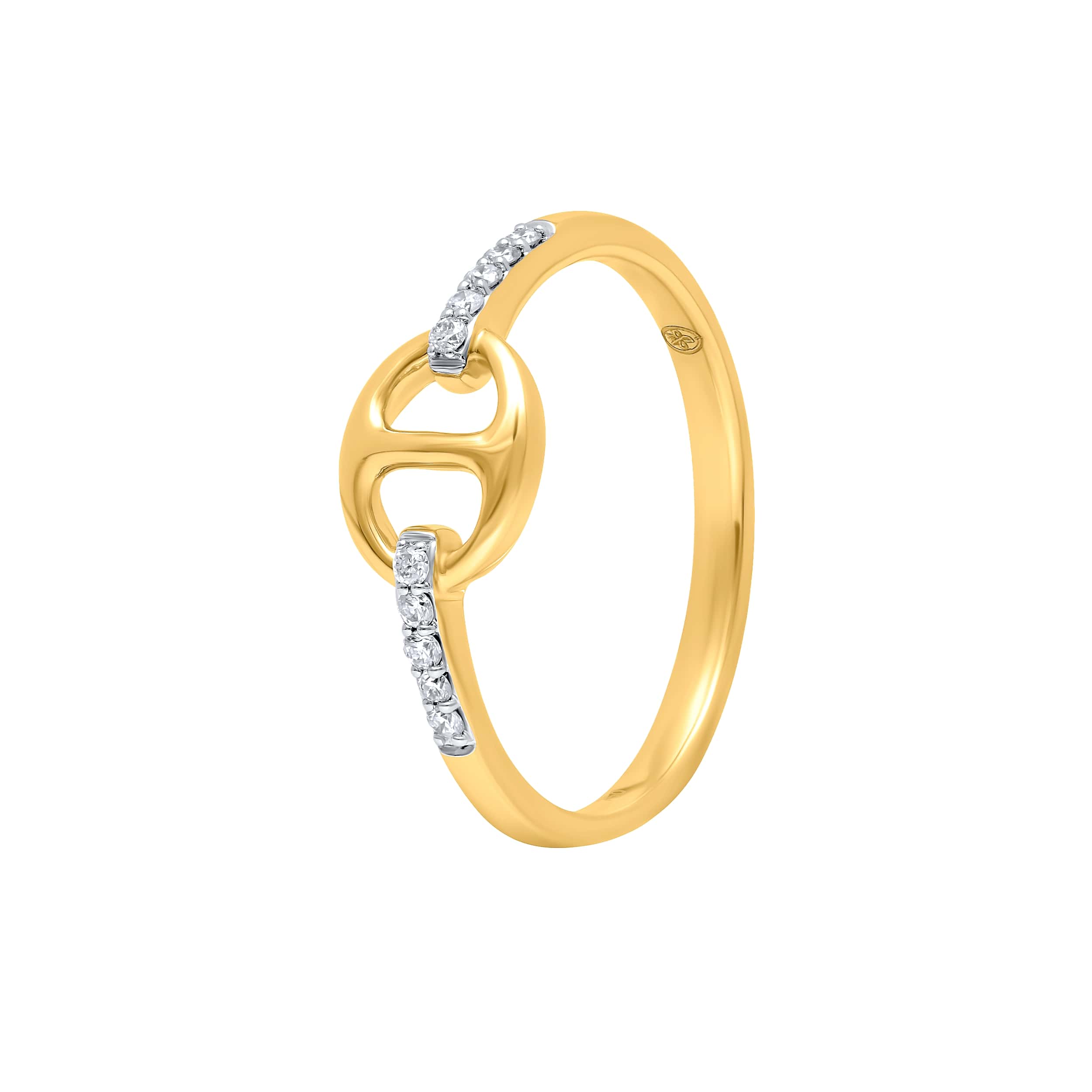 Classic BOND OF LOVE 18K Diamond Ring in Yellow Gold