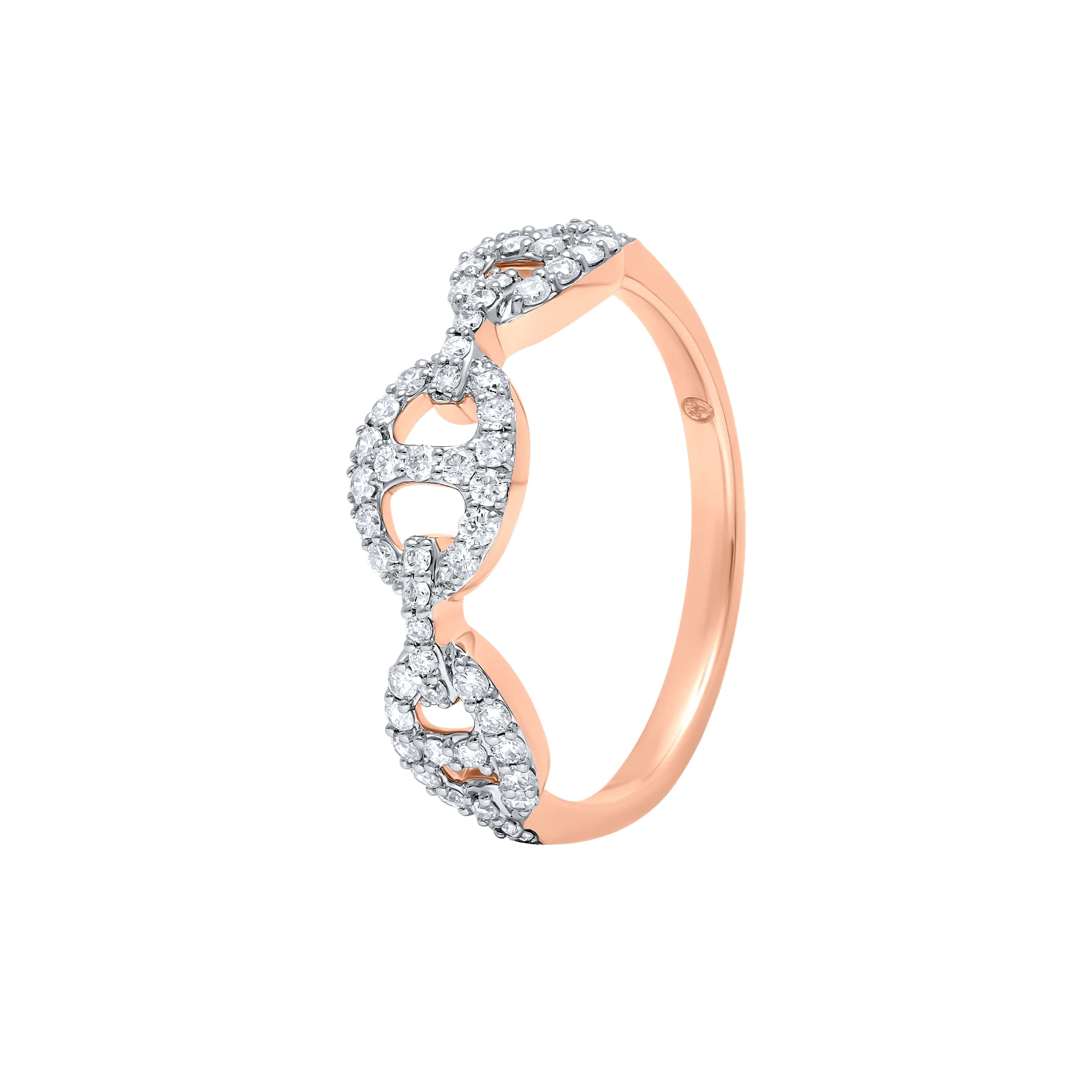 Grandiose BOND OF LOVE 18K Diamond Ring in Rose Gold