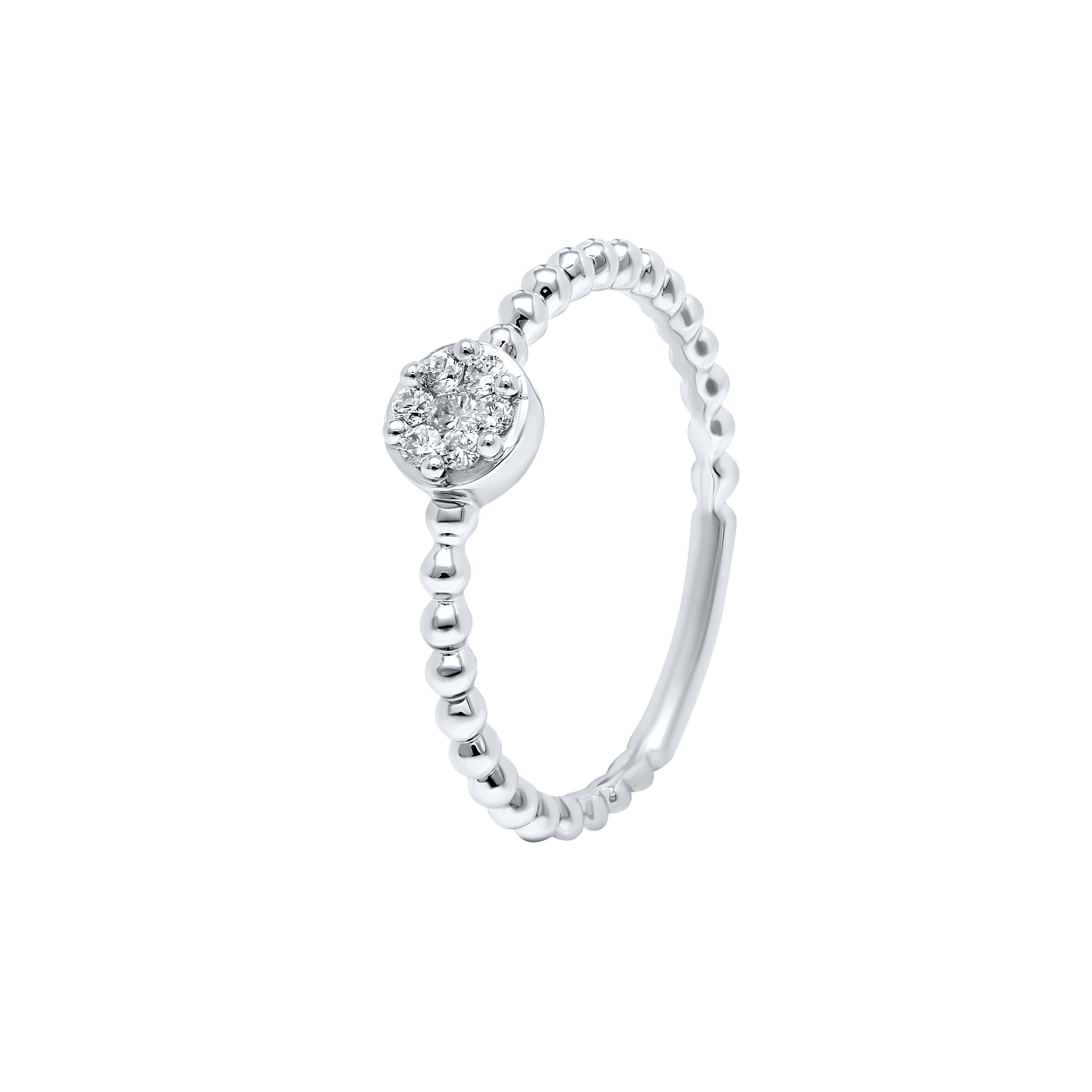 Subtle Opulence 18K White Gold Dia Ring