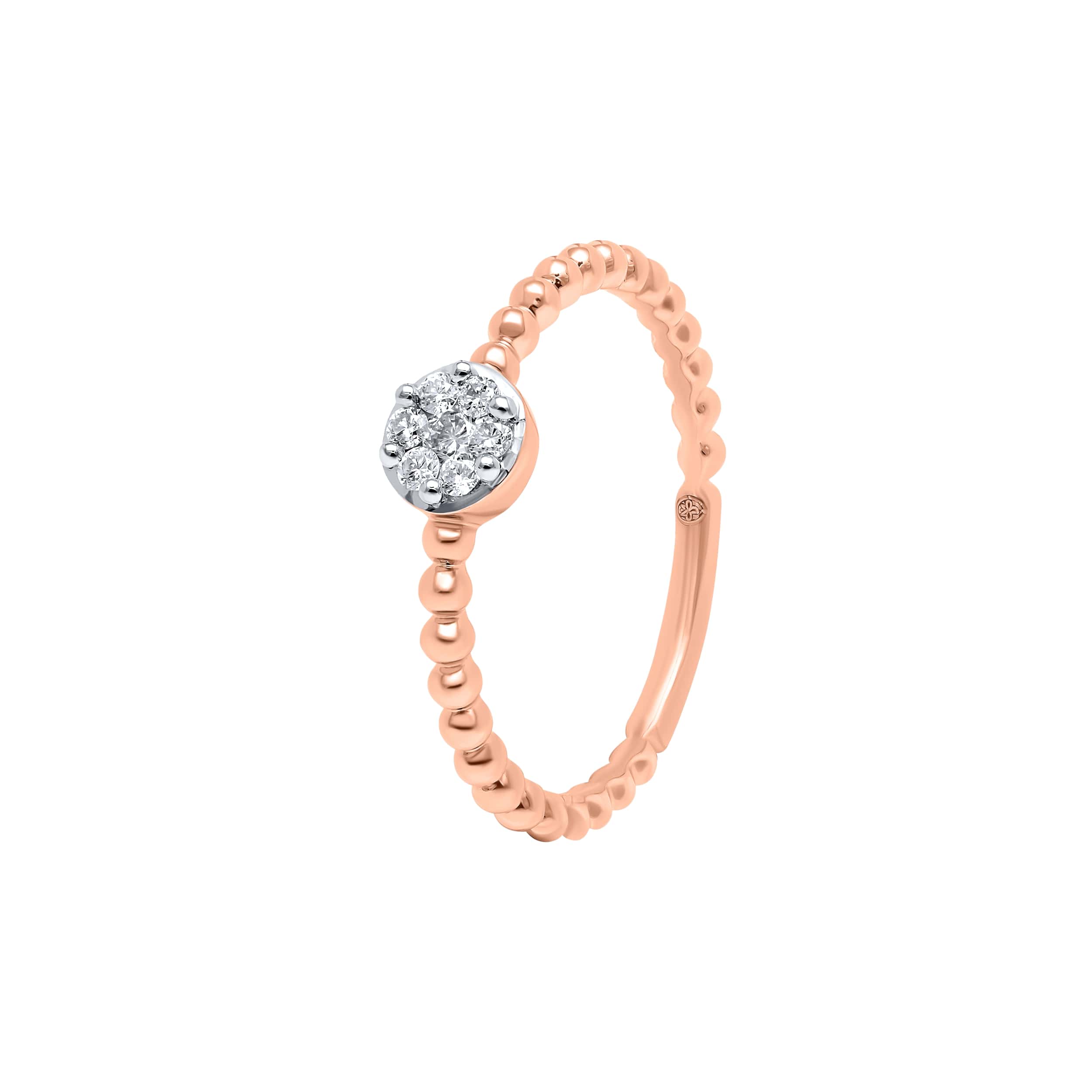 Timeless Sophistication 18K Rose Gold Dia Ring