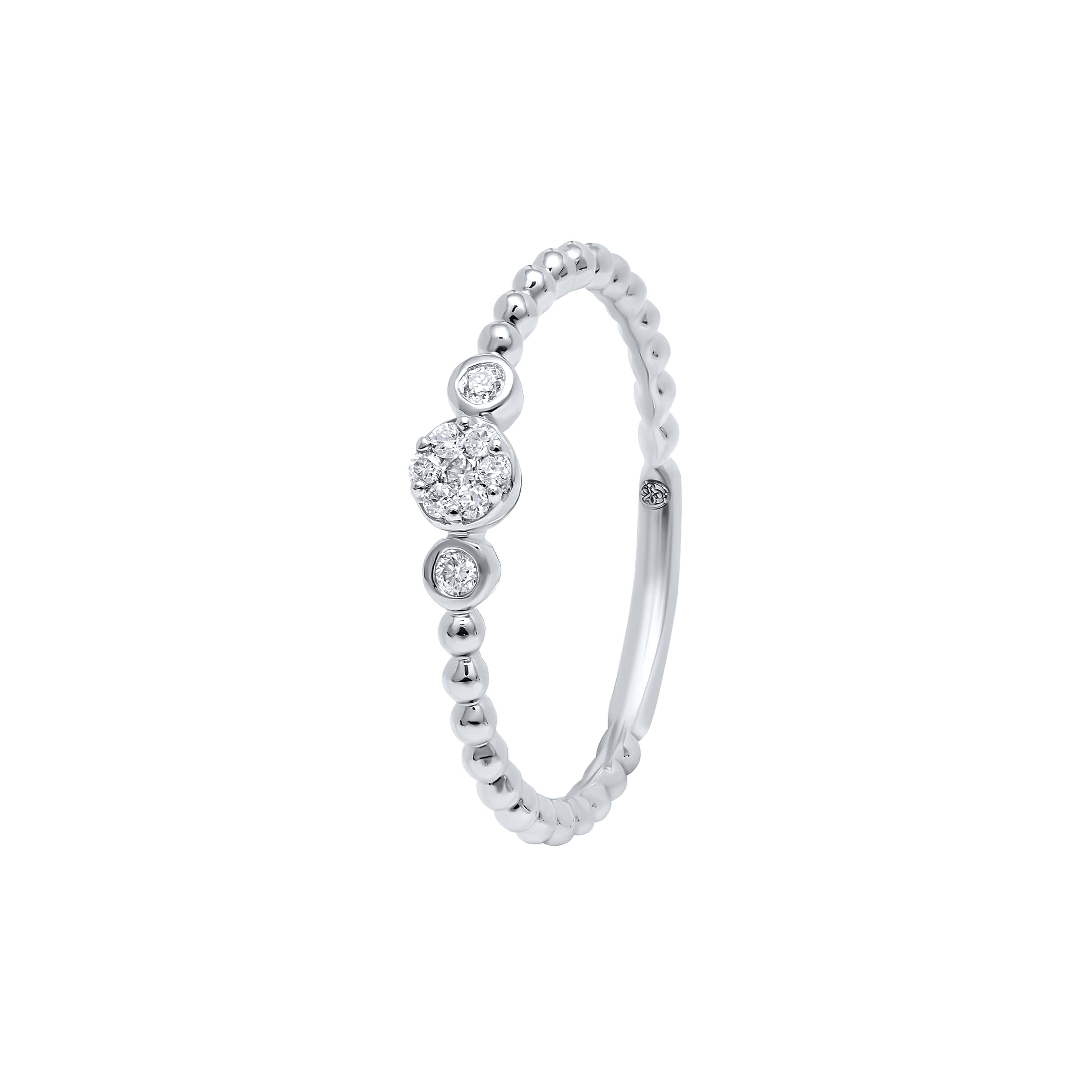 Delicate Prestige 18K White Gold Dia Ring