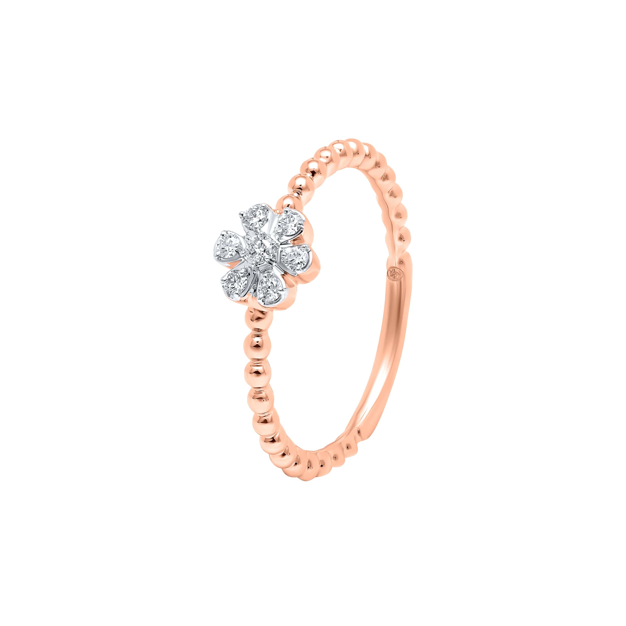 Understated Opulence 18K Rose Gold Dia Ring