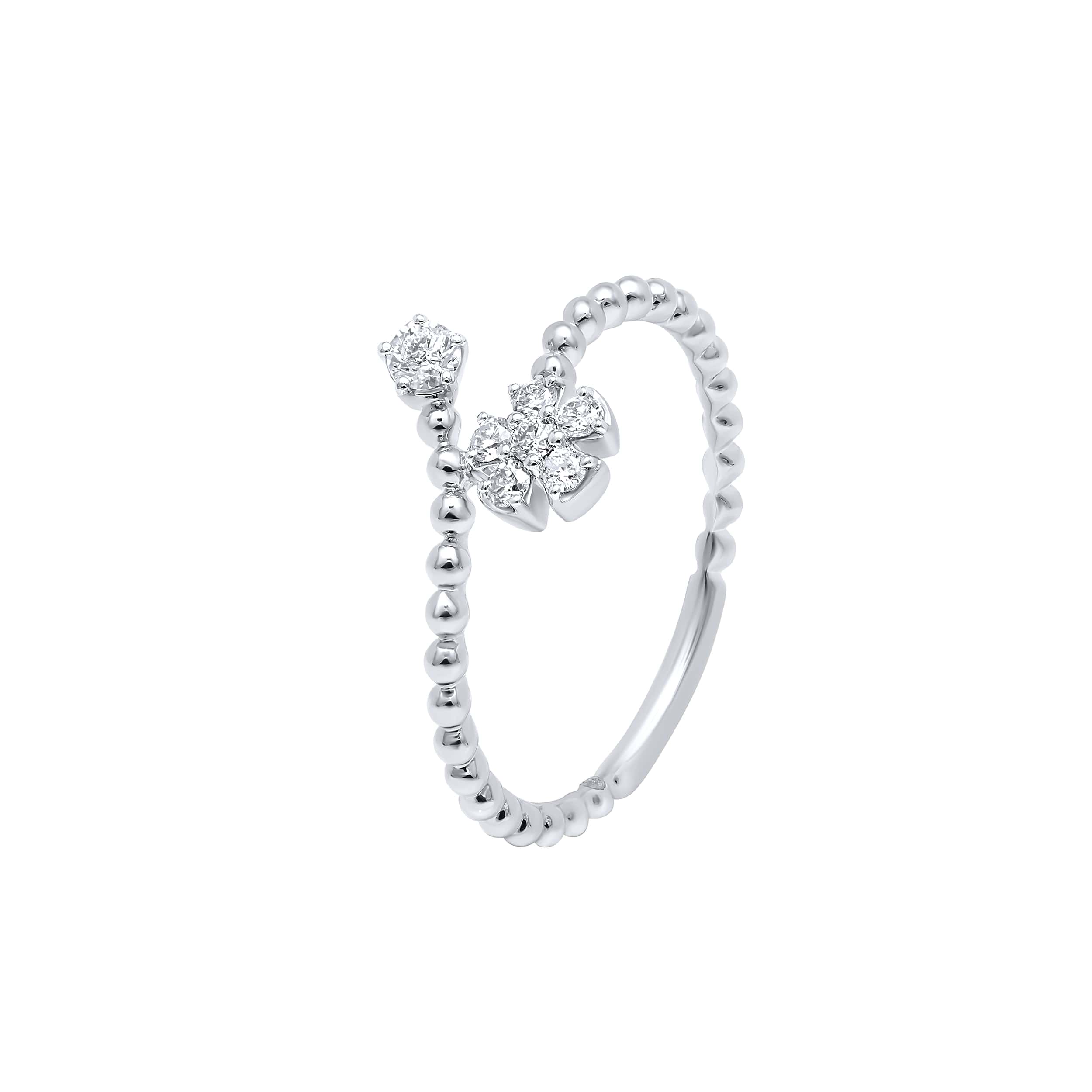 Sophisticated Elegance 18K White Gold Dia Ring