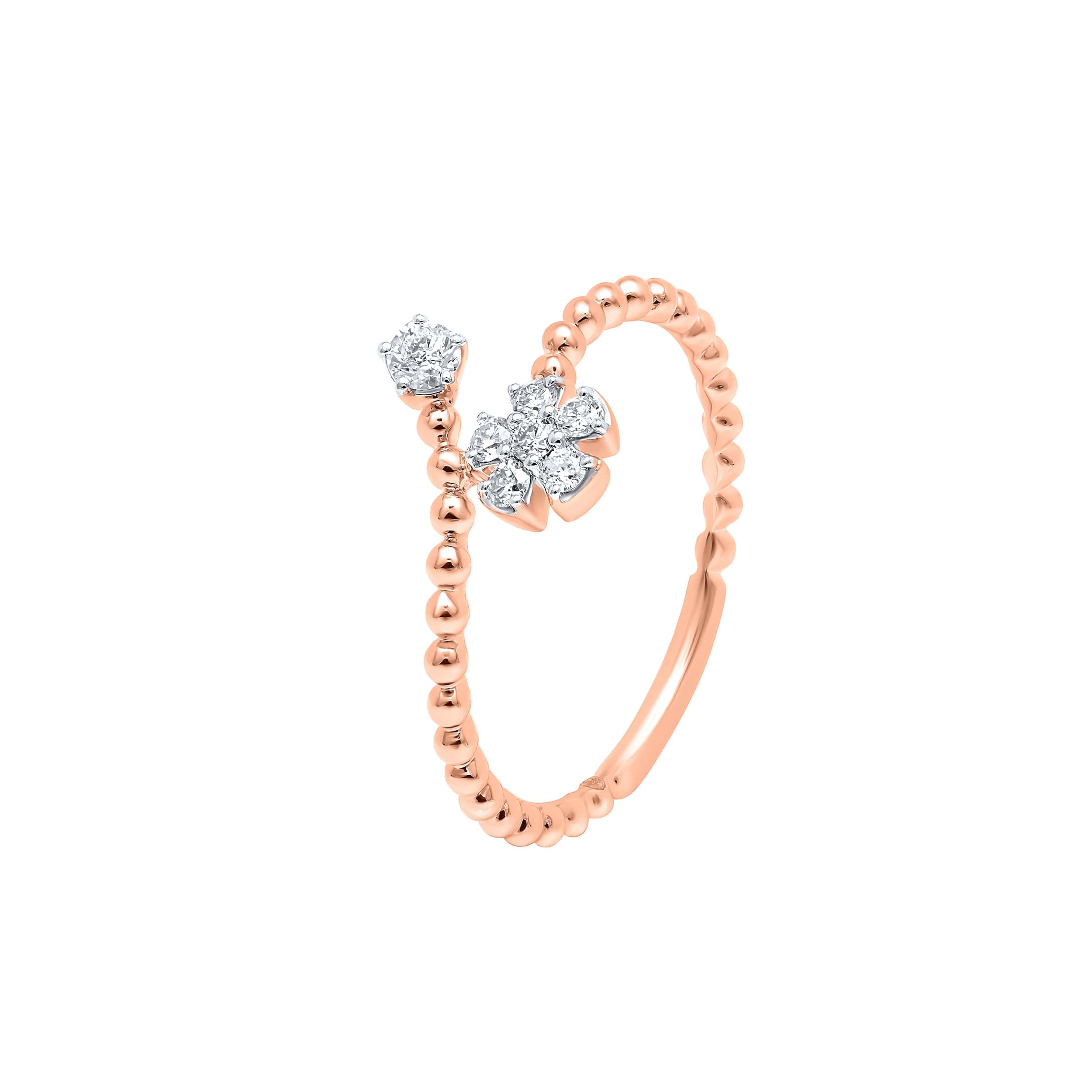 Luxurious Sophistication 18K Rose Gold Dia Ring