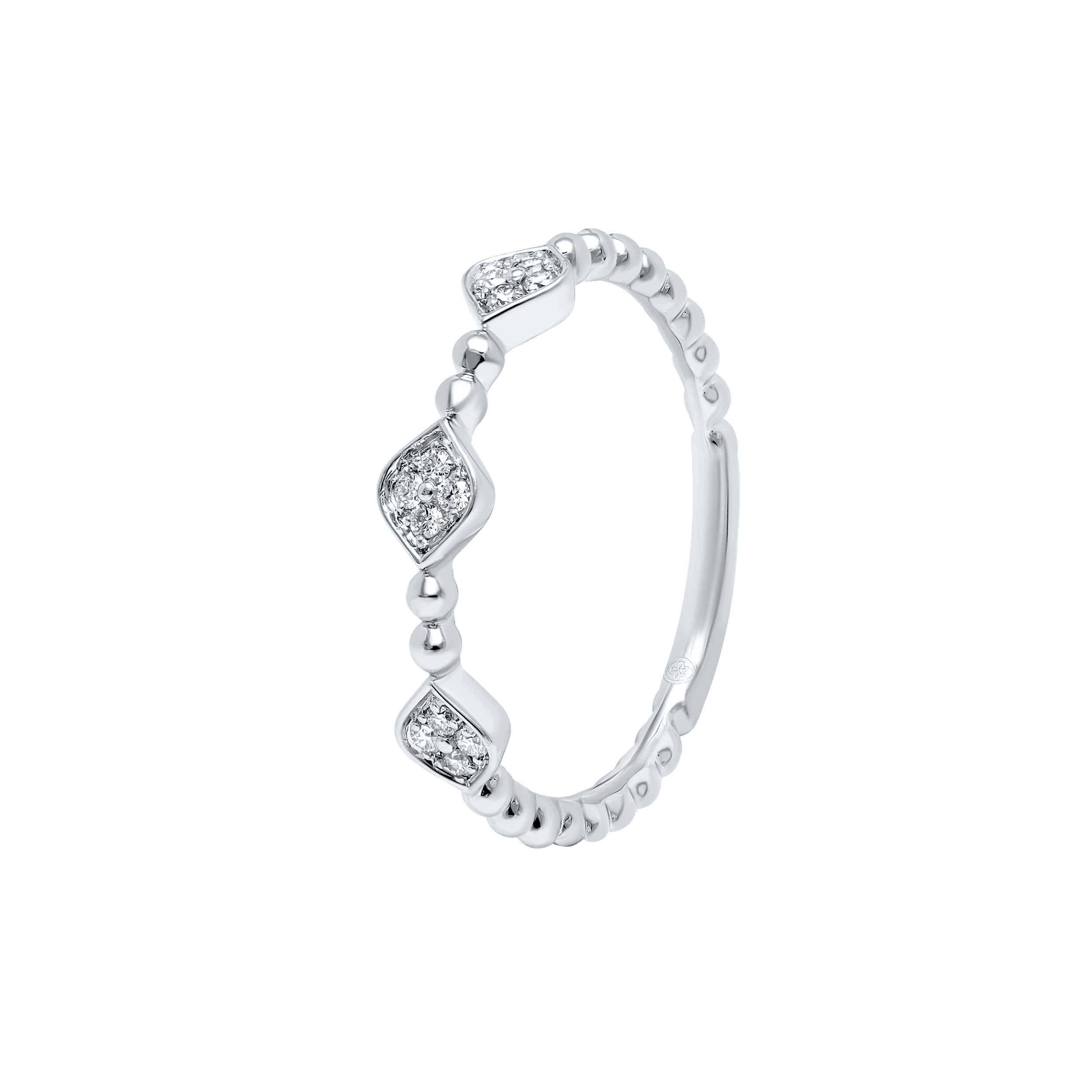 Refined Allure 18K White Gold Dia Ring