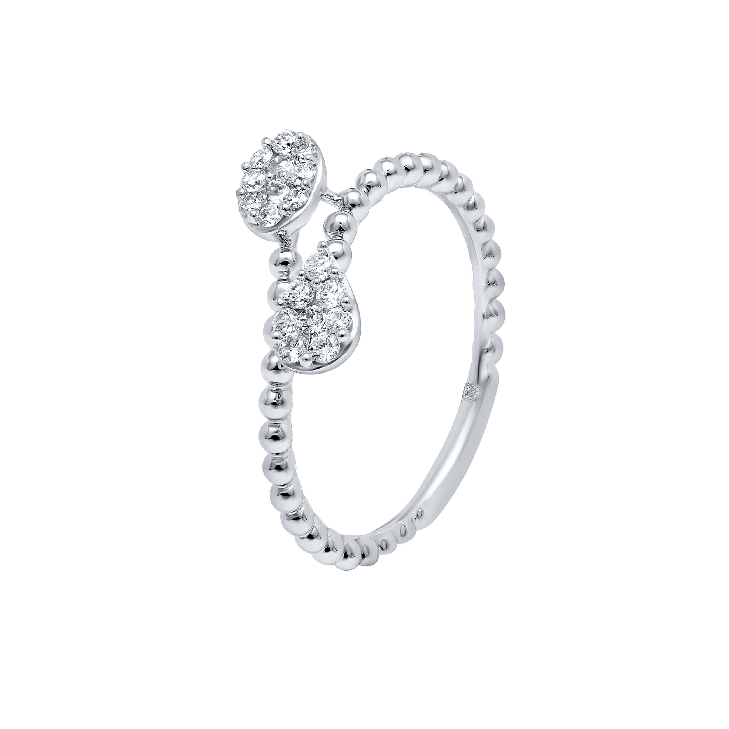 Exquisite Touch 18K White Gold Dia Ring