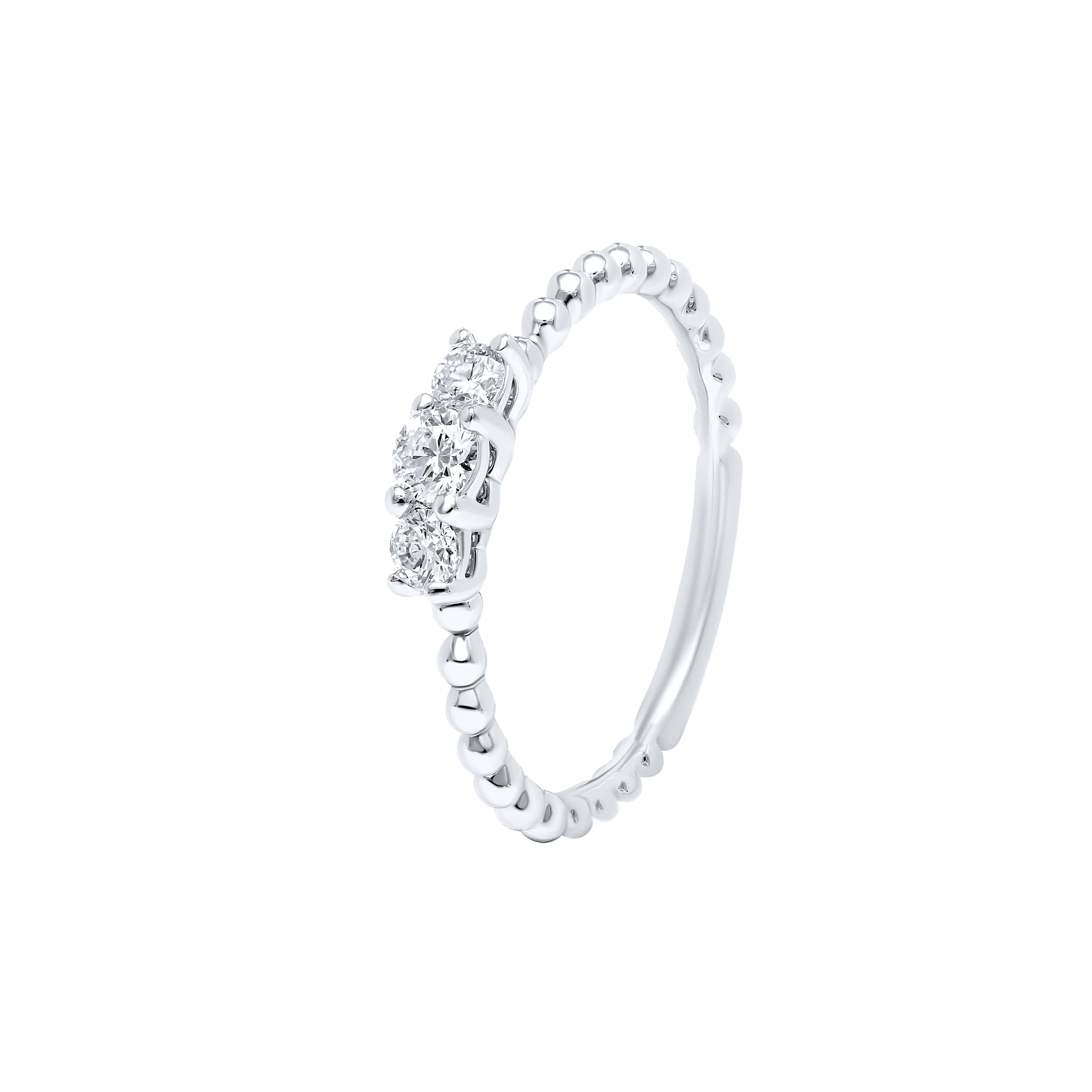 Refined Elegance 18K White Gold Dia Ring