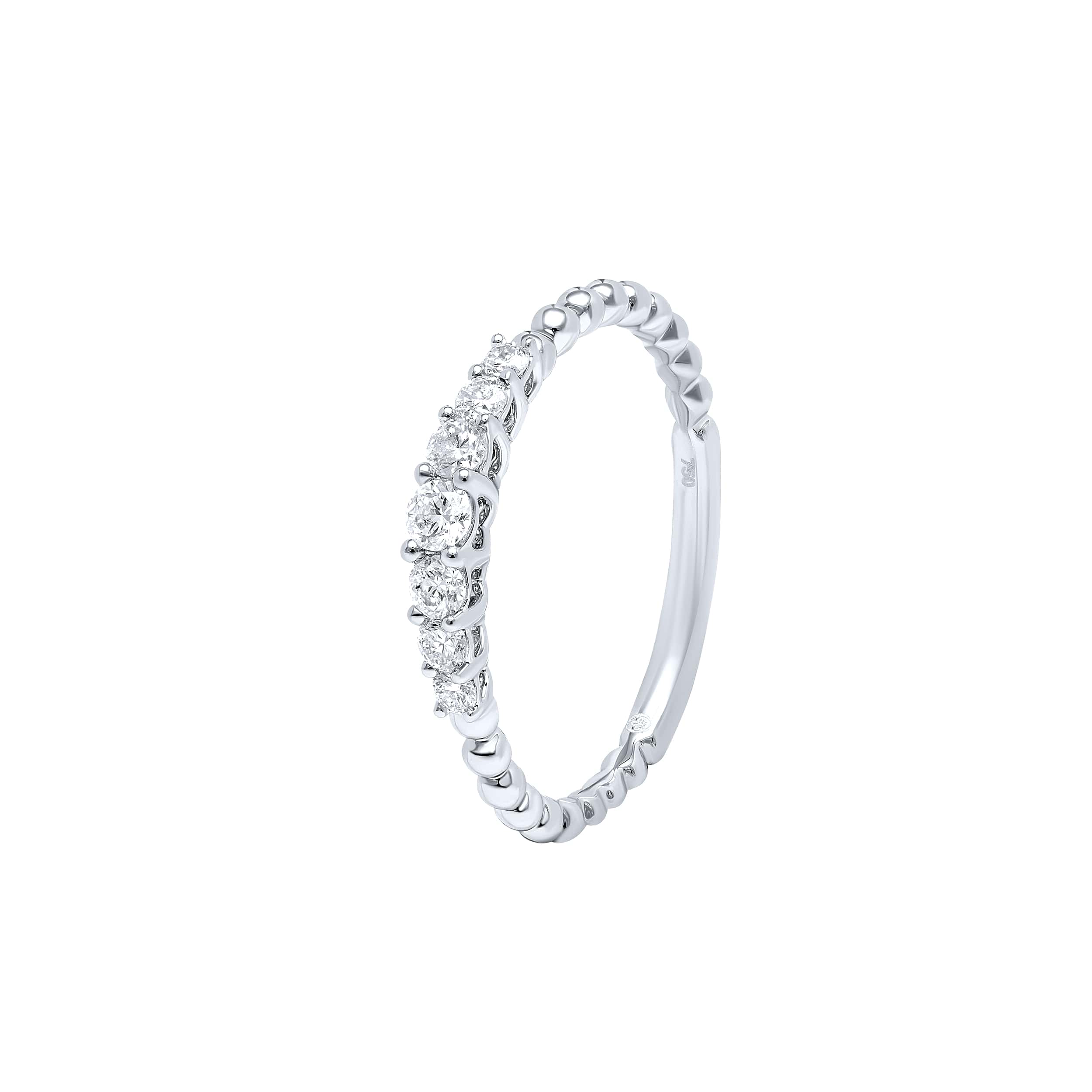 Subtle Grandeur 18K White Gold Dia Ring