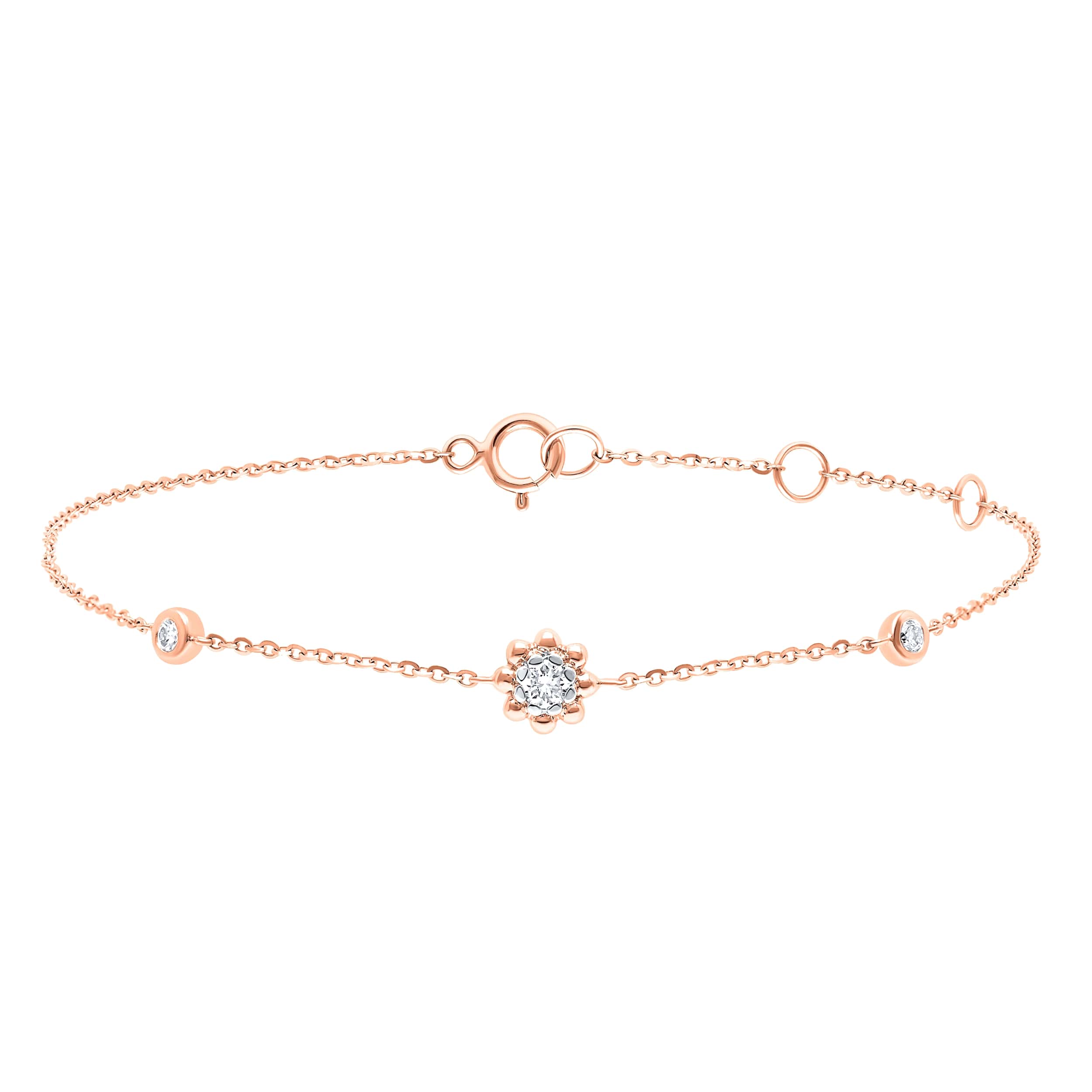 Monalisa Sparkling 18K Rose Gold Dia Bracelet