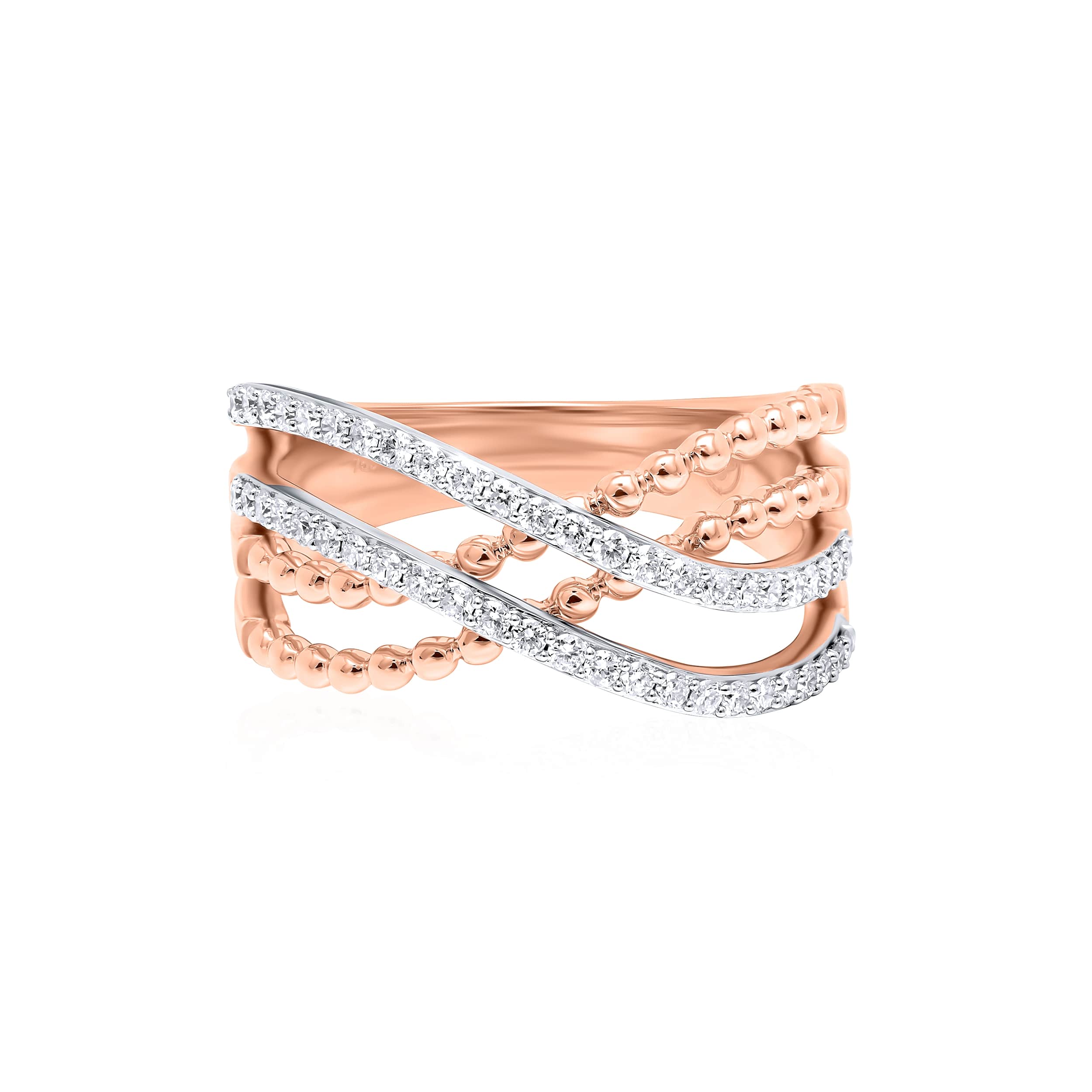 Majestic Fusion 18K White Gold and Rose Gold Dia Ring