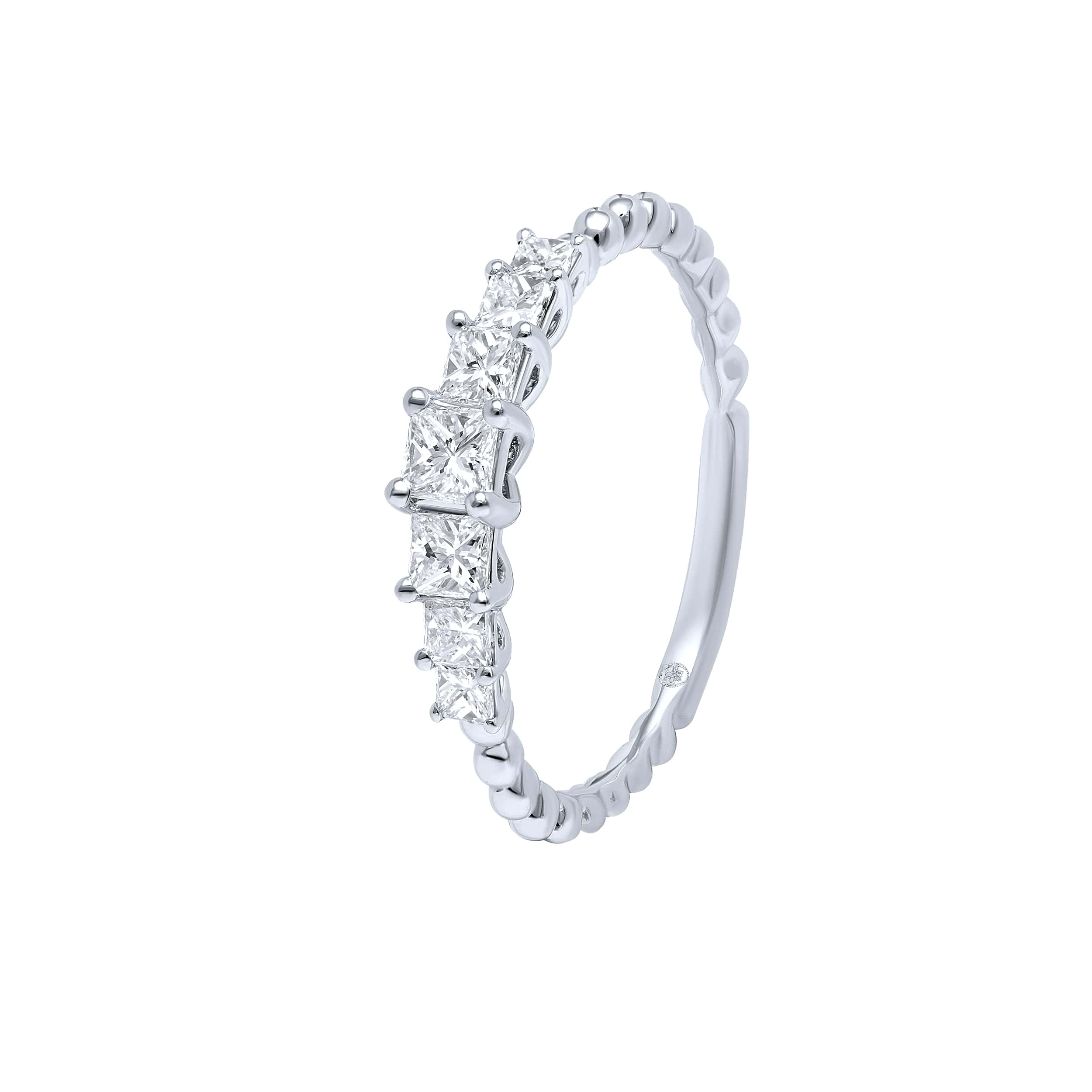 Opulent Elegance 18K White Gold Dia Ring