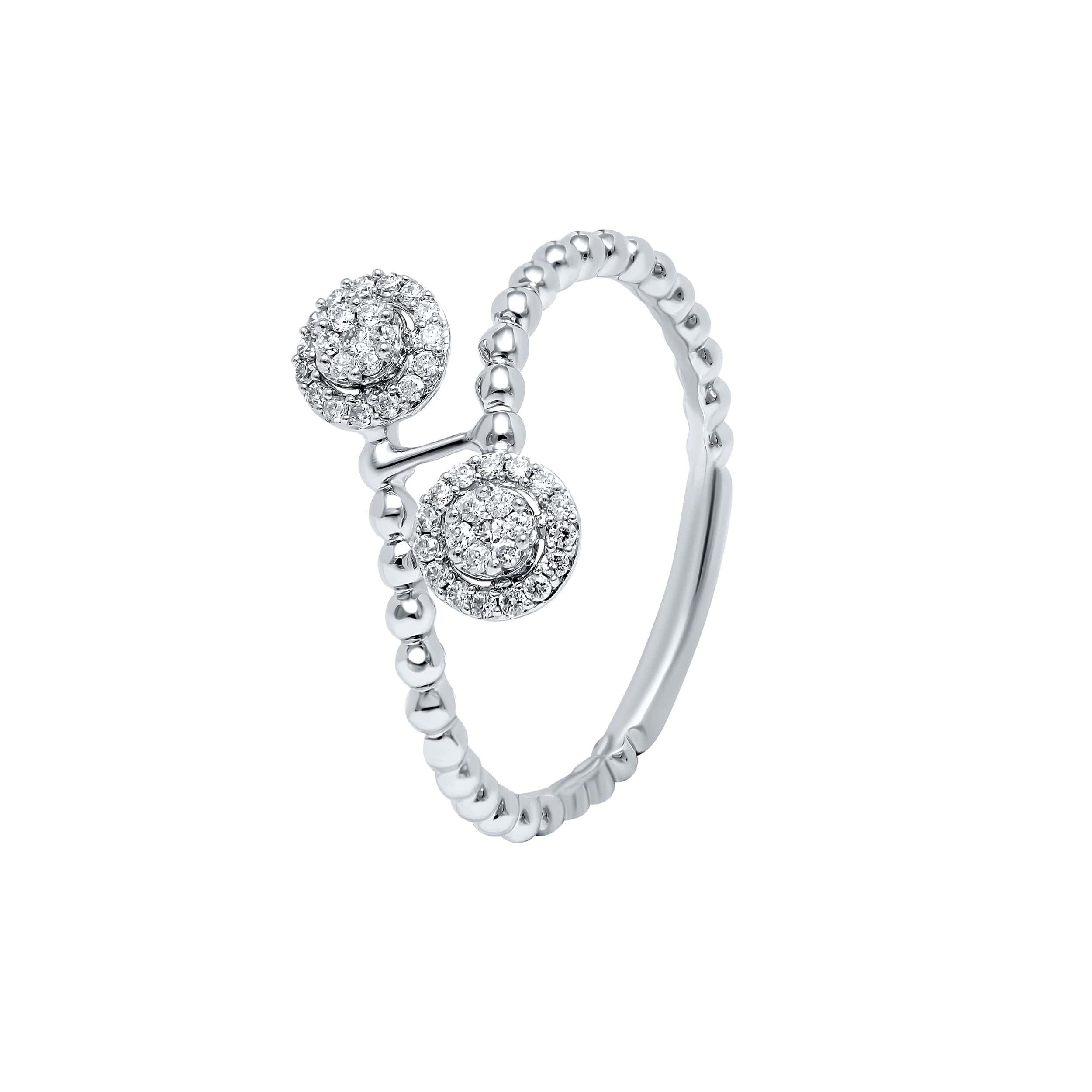 Luxurious Allure 18K White Gold Dia Ring
