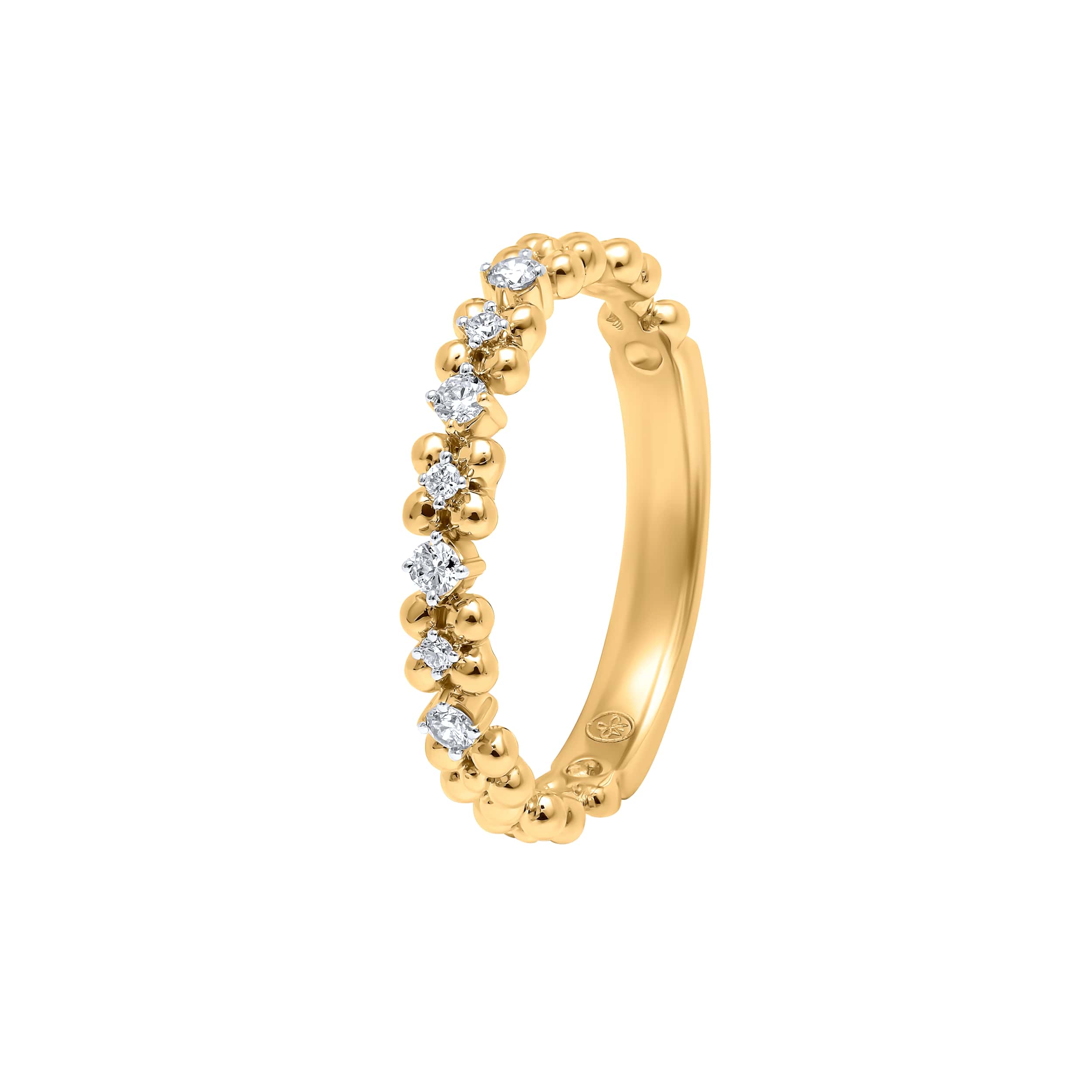 Classic Grace 18K Yellow Gold Dia Ring
