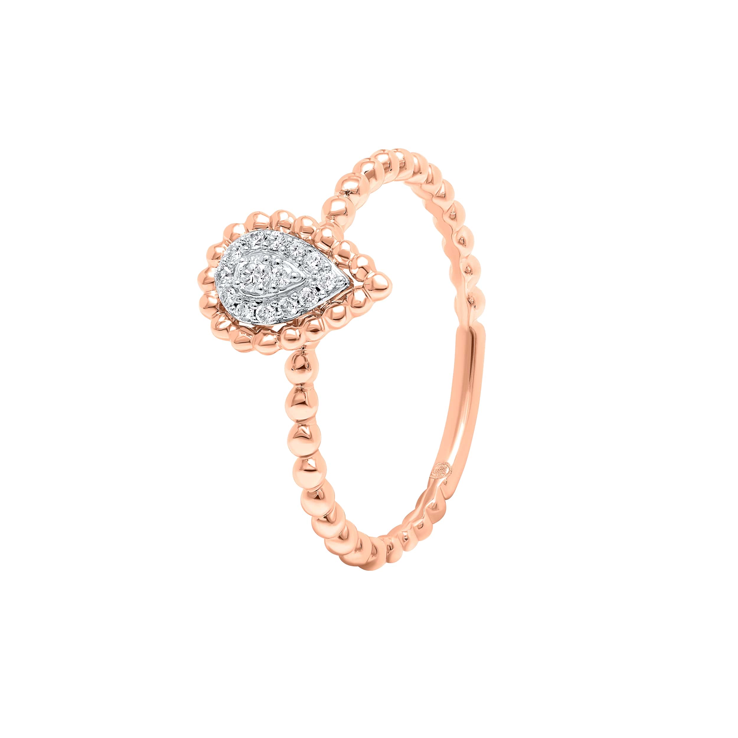 Subtle Elegance 18K Rose Gold Dia Ring