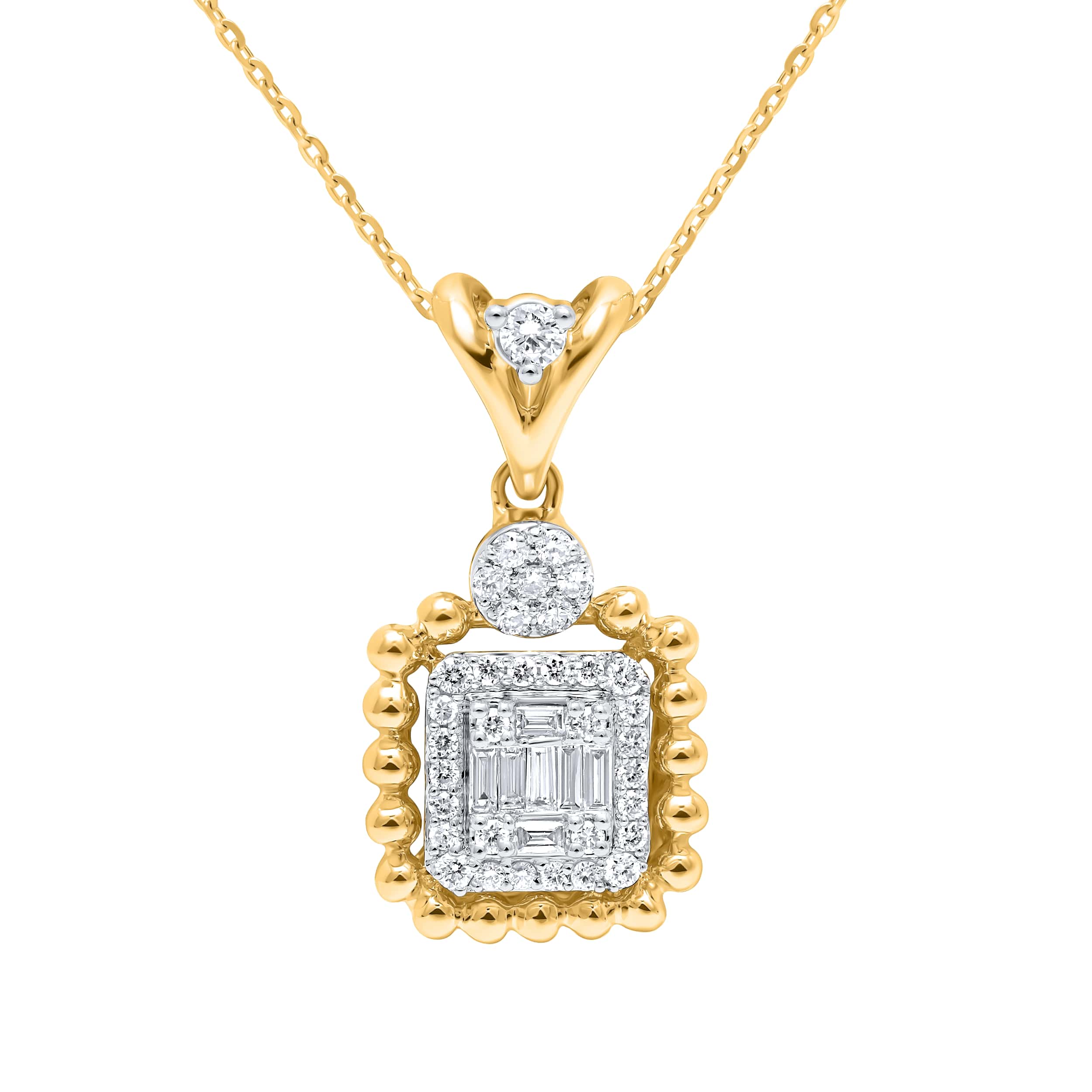 Eternal Charm 18K Yellow Gold Dia Pendant